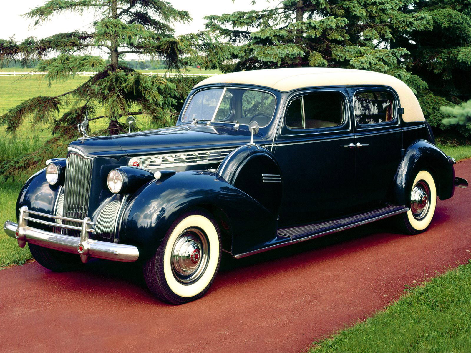 luxury, 720P, super, sedan, packard, 1940, retro, 180, club, custom, HD Wallpaper