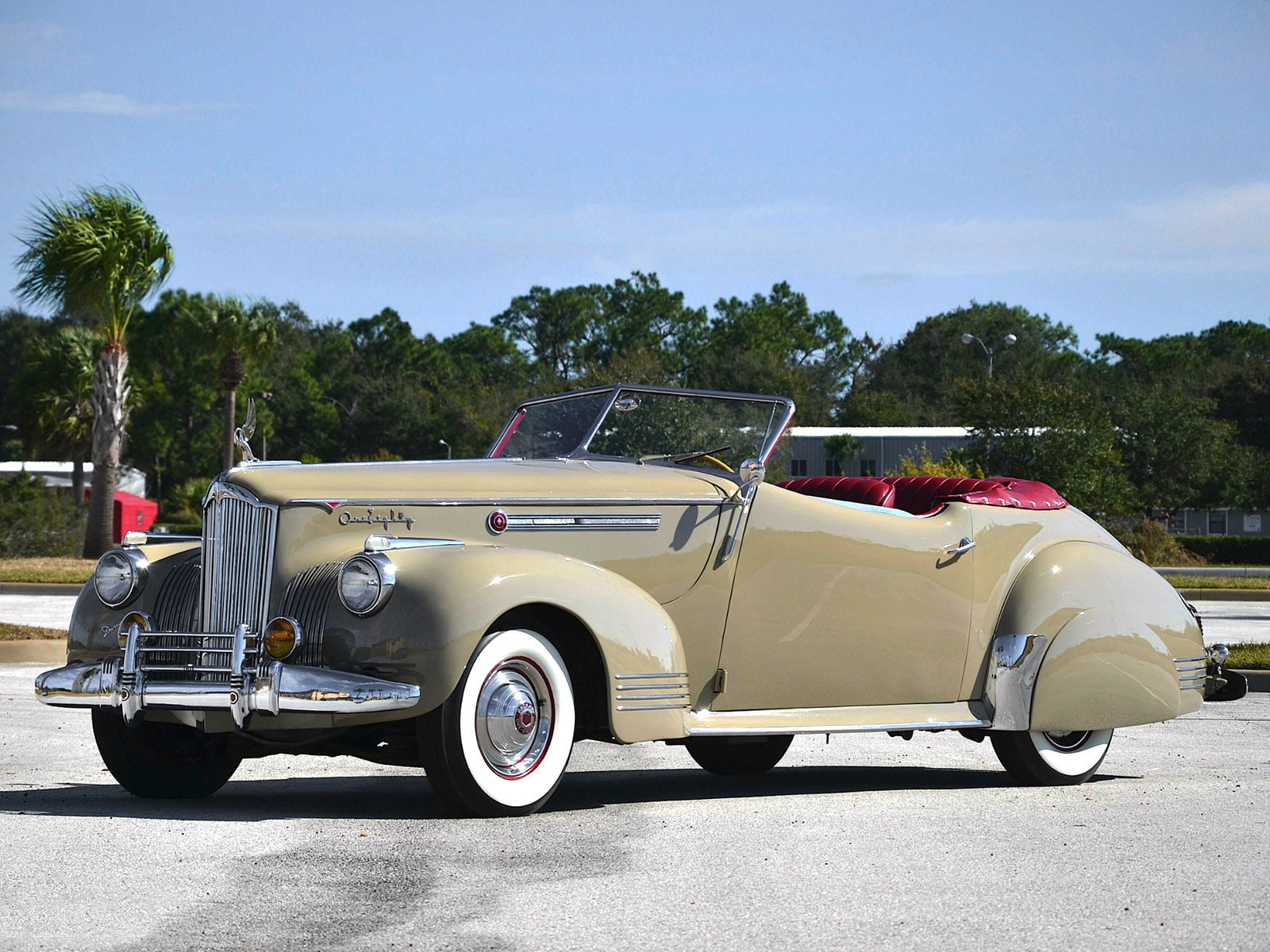 720P, luxury, victoria, 1941, packard, super, 180, retro, convertible, HD Wallpaper