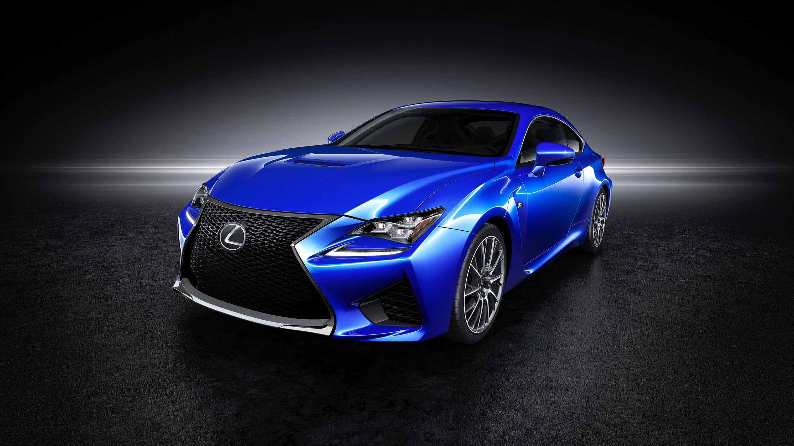blue, lexus, cars, coupe, 2015, f, sports, rc, 2K, HD Wallpaper