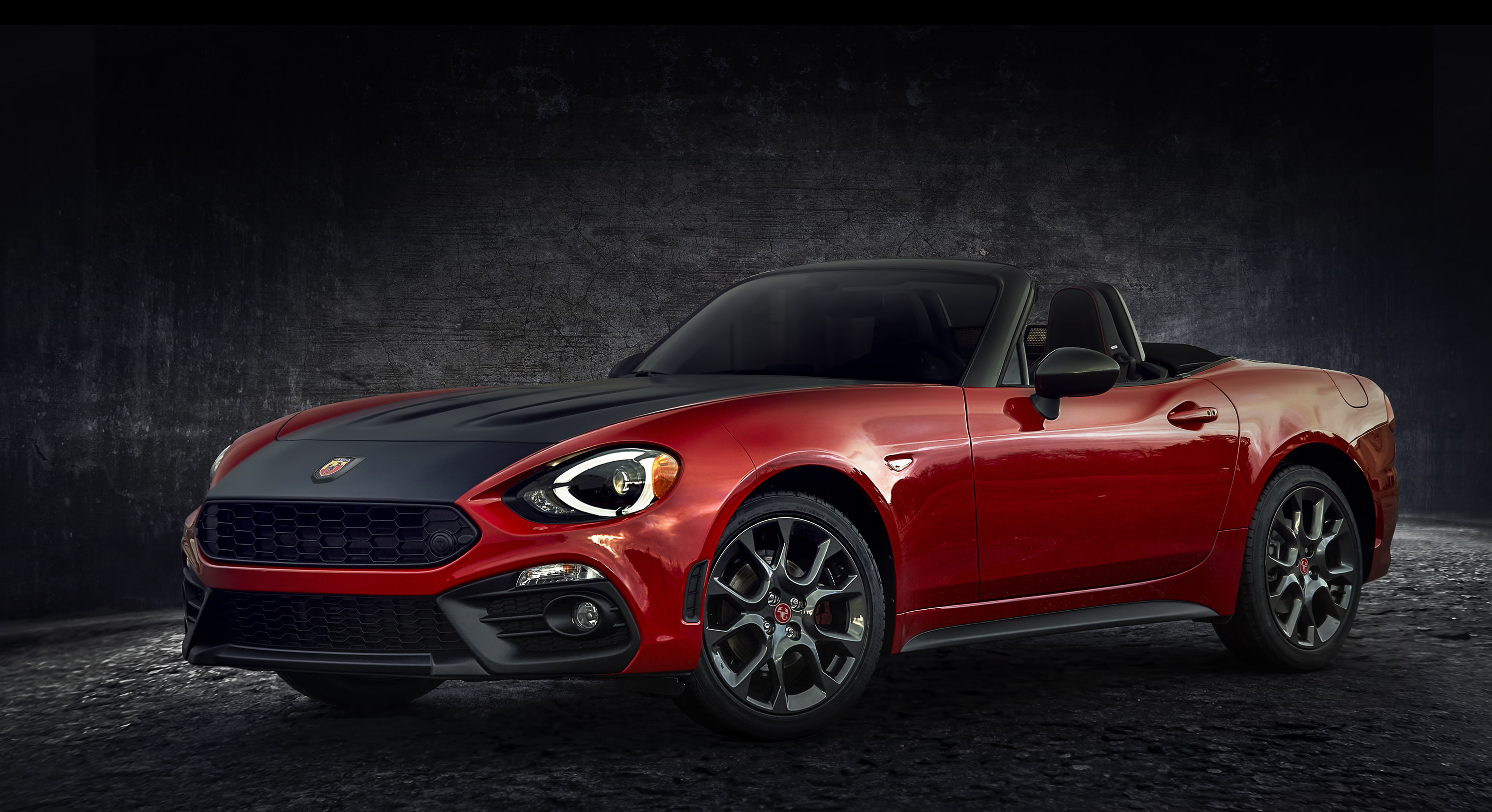Fiat 124 Spider Abarth, 2K, 2017, HD Wallpaper