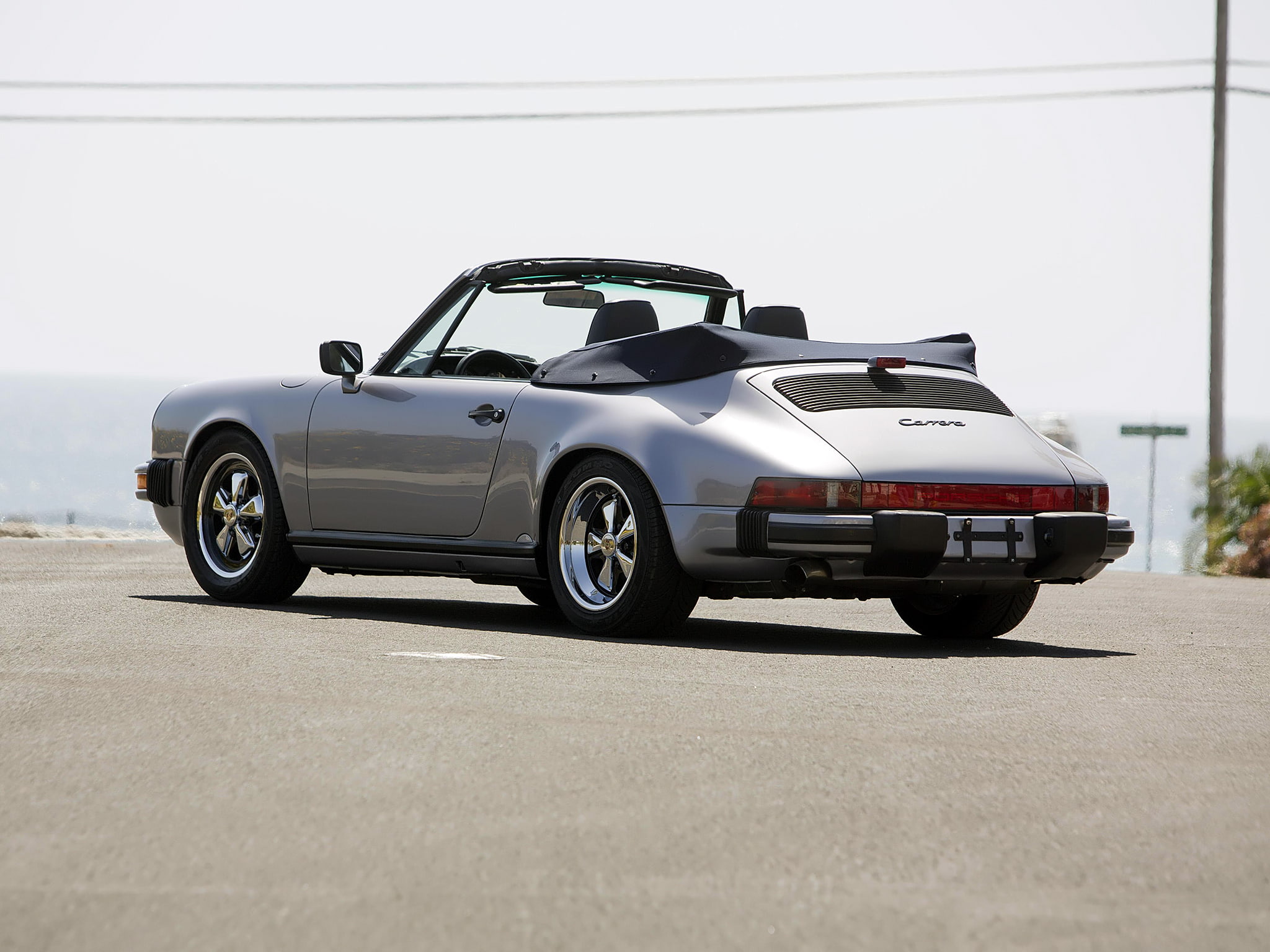us spec, 1080P, carrera, classic, porsche, 1984, cabriolet, 3 2, 911, HD Wallpaper