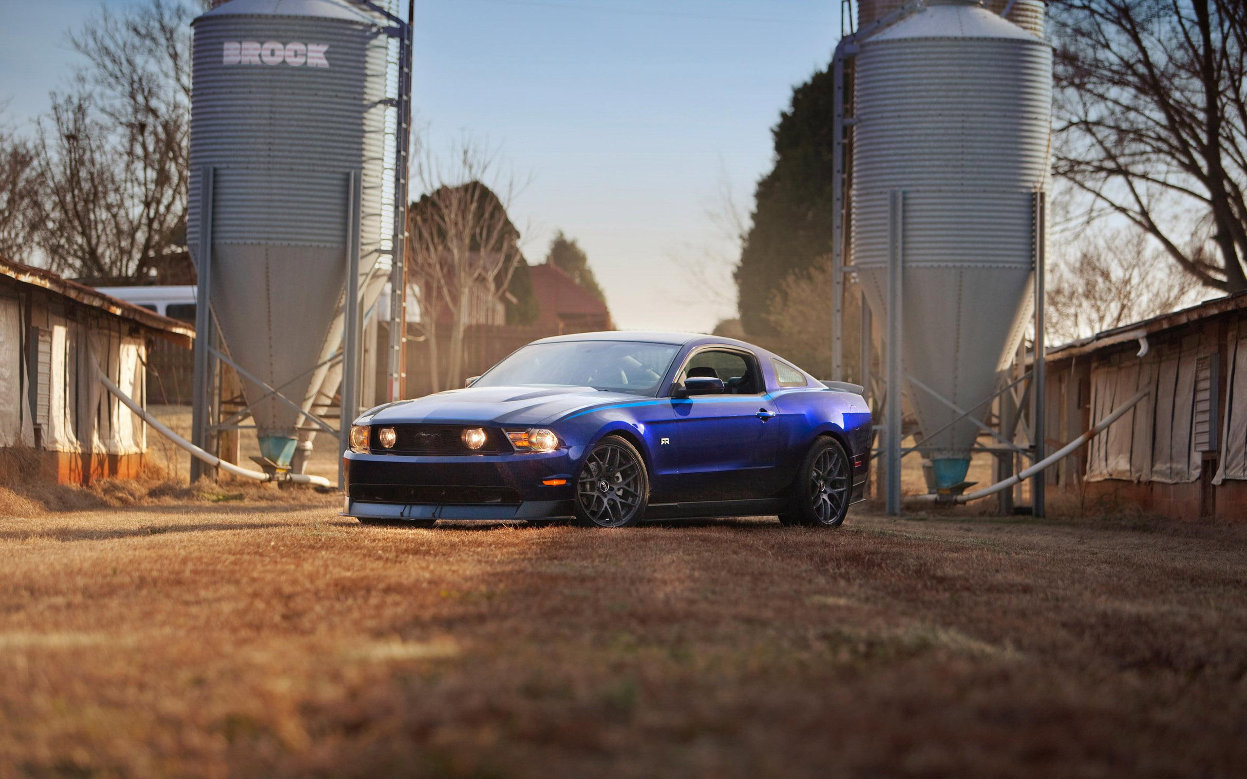 2560x1600, blue, rtr, ford mustang, car, coupe, ford, sport, mustang, cars, 2K, HD Wallpaper