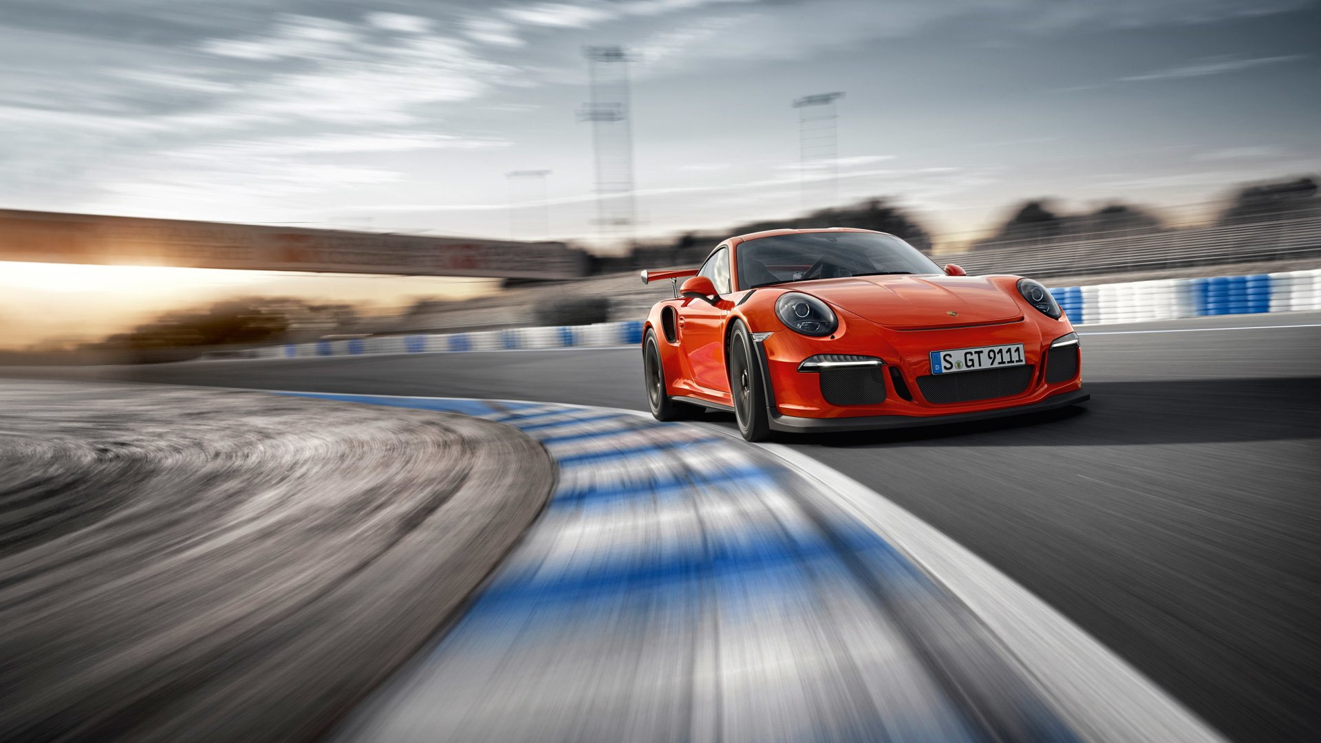 Porsche 911 GT3 RS, 1080P, Porsche 911, Sport Car, Porsche 911 GT3, Vehicle, Porsche, Car, Orange Car, HD Wallpaper