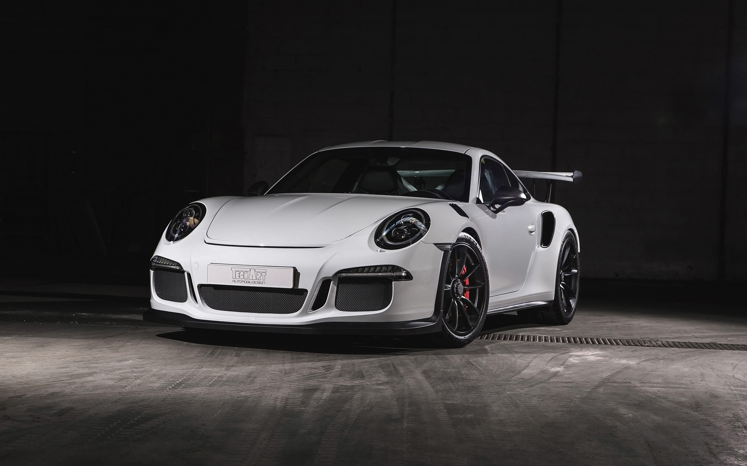 Porsche 911, GT3, coupe, RS Carbon Sport, TechArt, 2K, 2016, white, HD Wallpaper