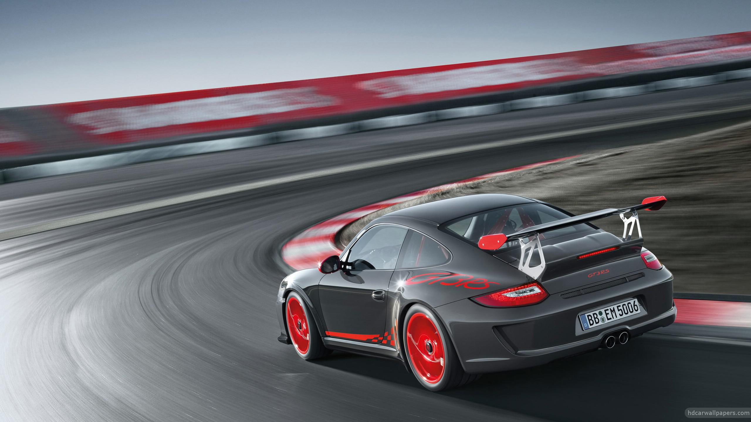 coupe, 2K, cars, porsche, black, gt, rs, HD Wallpaper