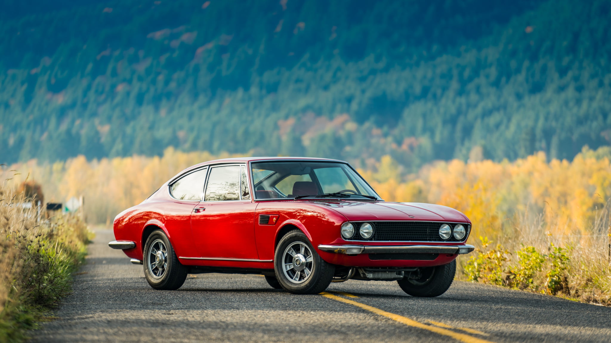 Fiat, Car, Sport Car, Coupé, Red Car, Old Car, Fiat Dino 2400, 1080P, HD Wallpaper