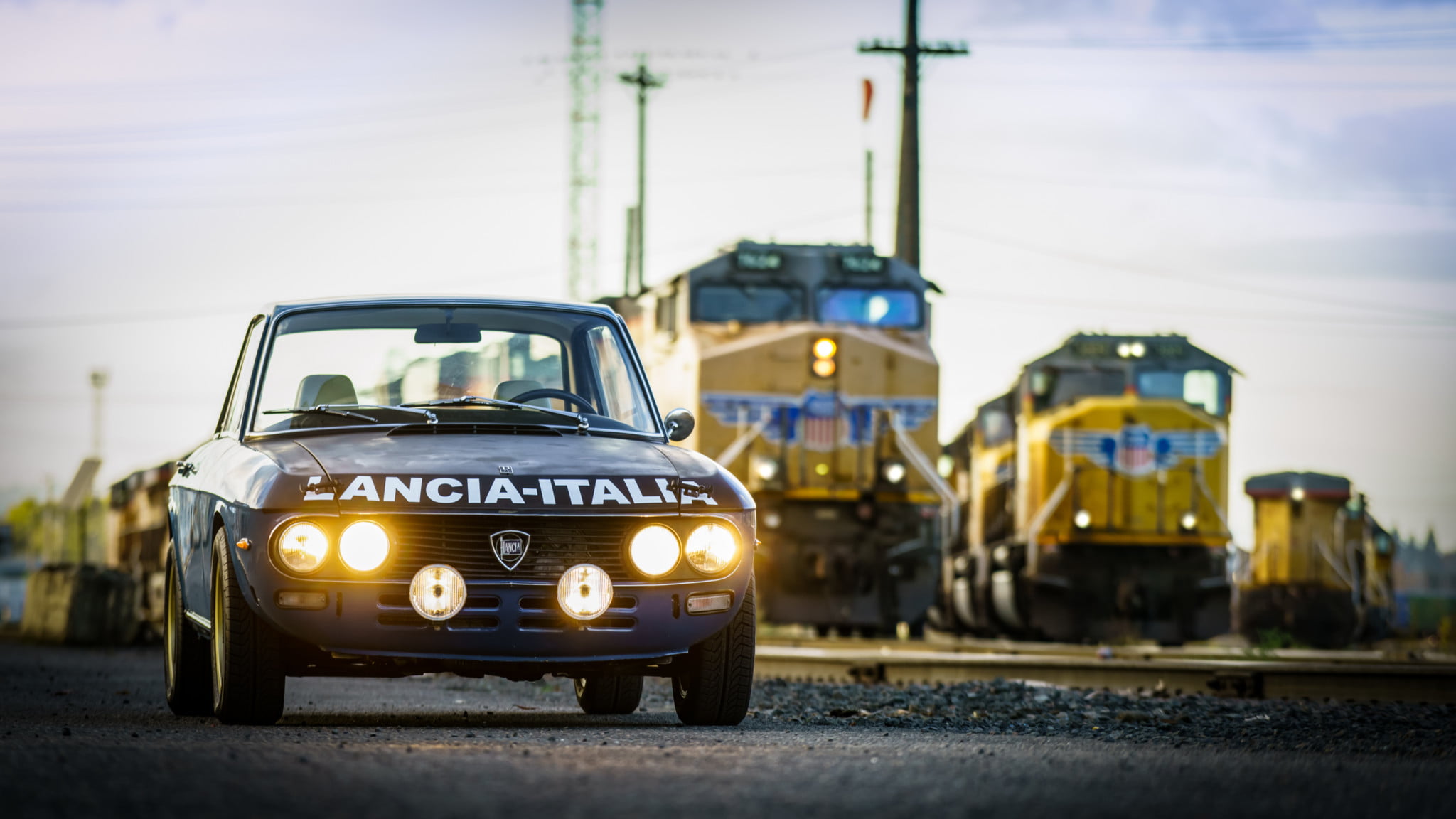Blue Car, Lancia, 1080P, Coupé, Lancia Fulvia, Old Car, Car, HD Wallpaper