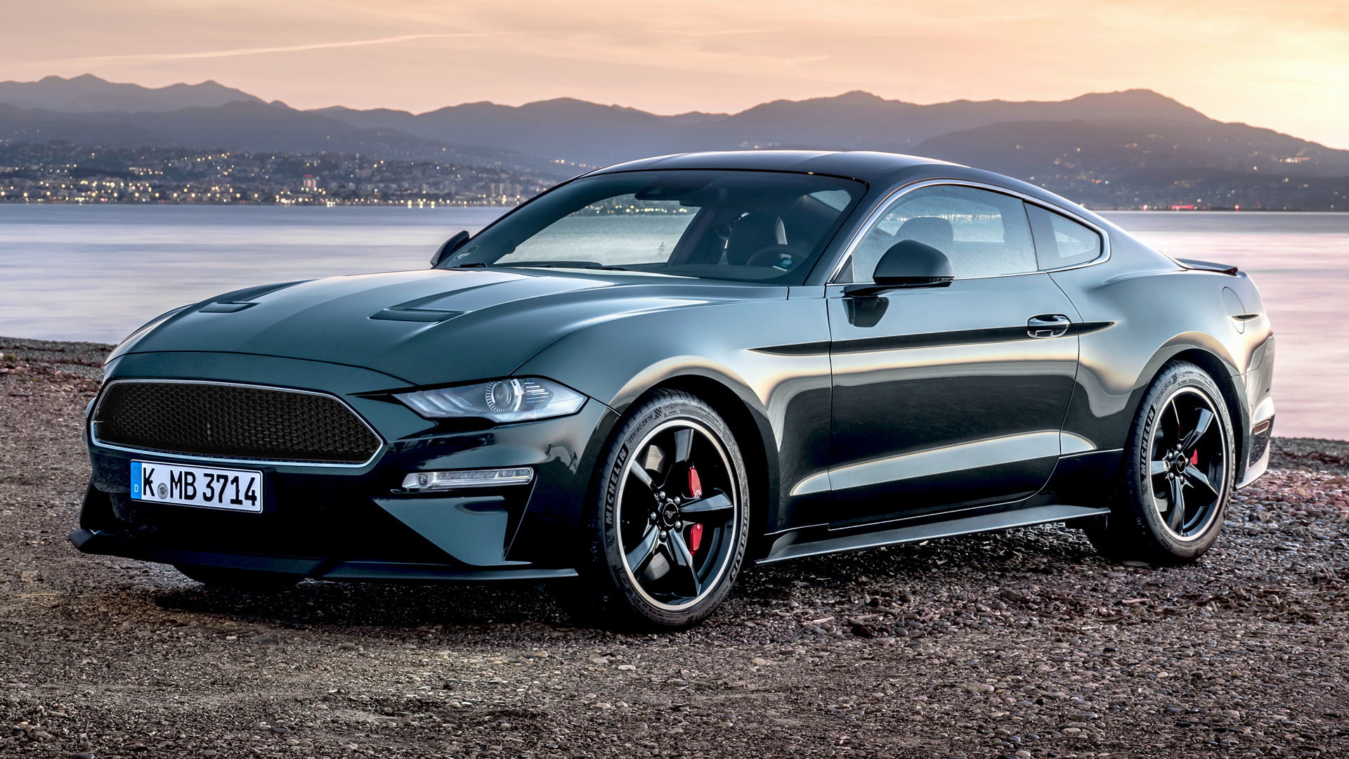 Ford, Green Car, Coupé, Ford Mustang Bullitt, Muscle Car, 1080P, Car, HD Wallpaper