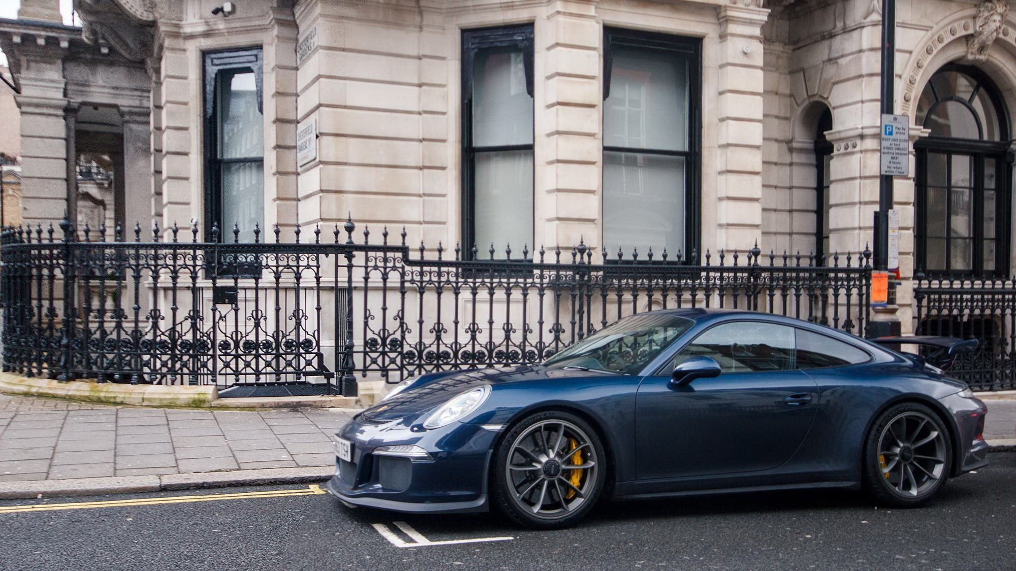 Porsche, London, 991, blue, 1080P, gt, Supercar, GT3, HD Wallpaper