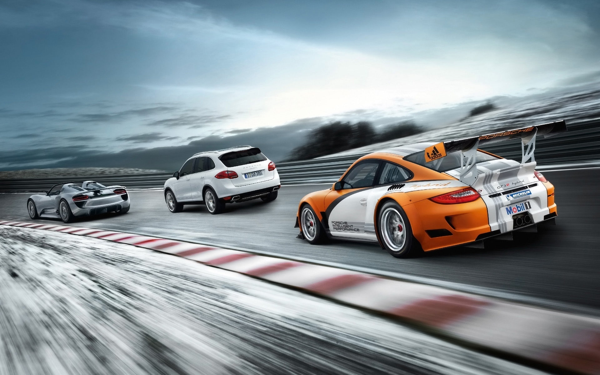 r, gt, 1080P, white, suv, s, hybrid, cayenne, porsche, concept, spyder, HD Wallpaper