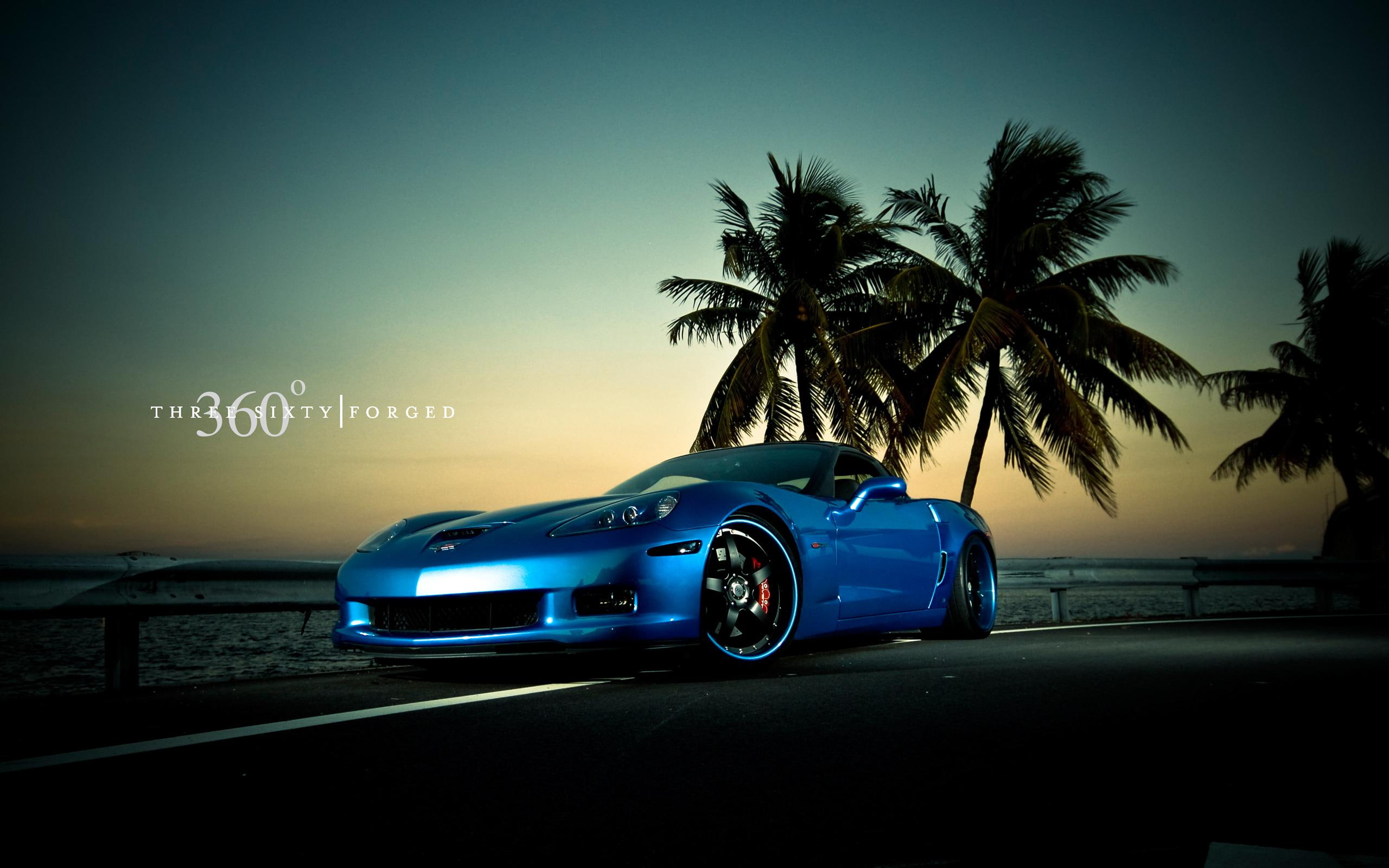 car, 2K, chevrolet, jetstream, z, corvette, blue, cars, sports, HD Wallpaper