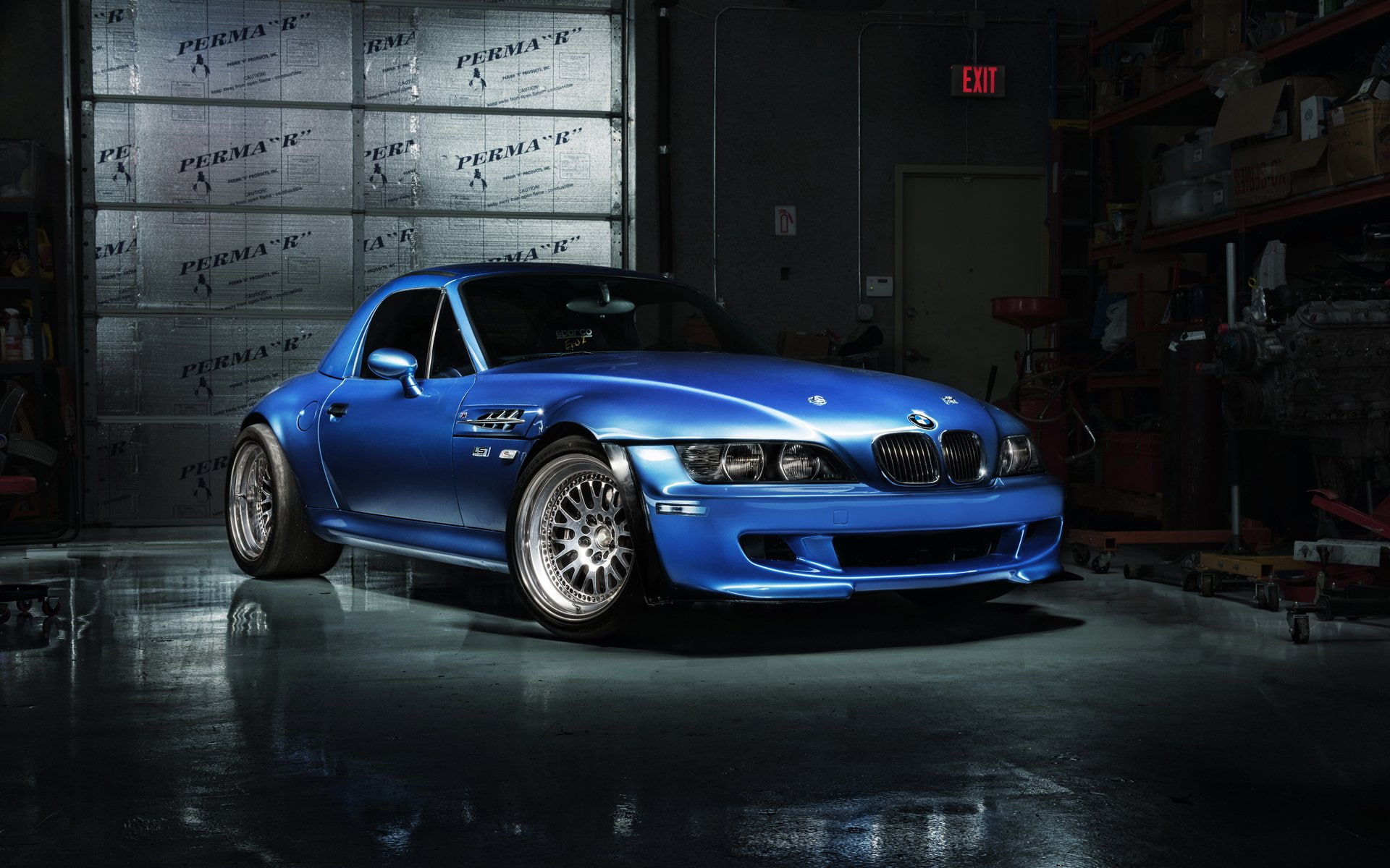 Blue Car, BMW Z3, BMW, 1080P, HD Wallpaper