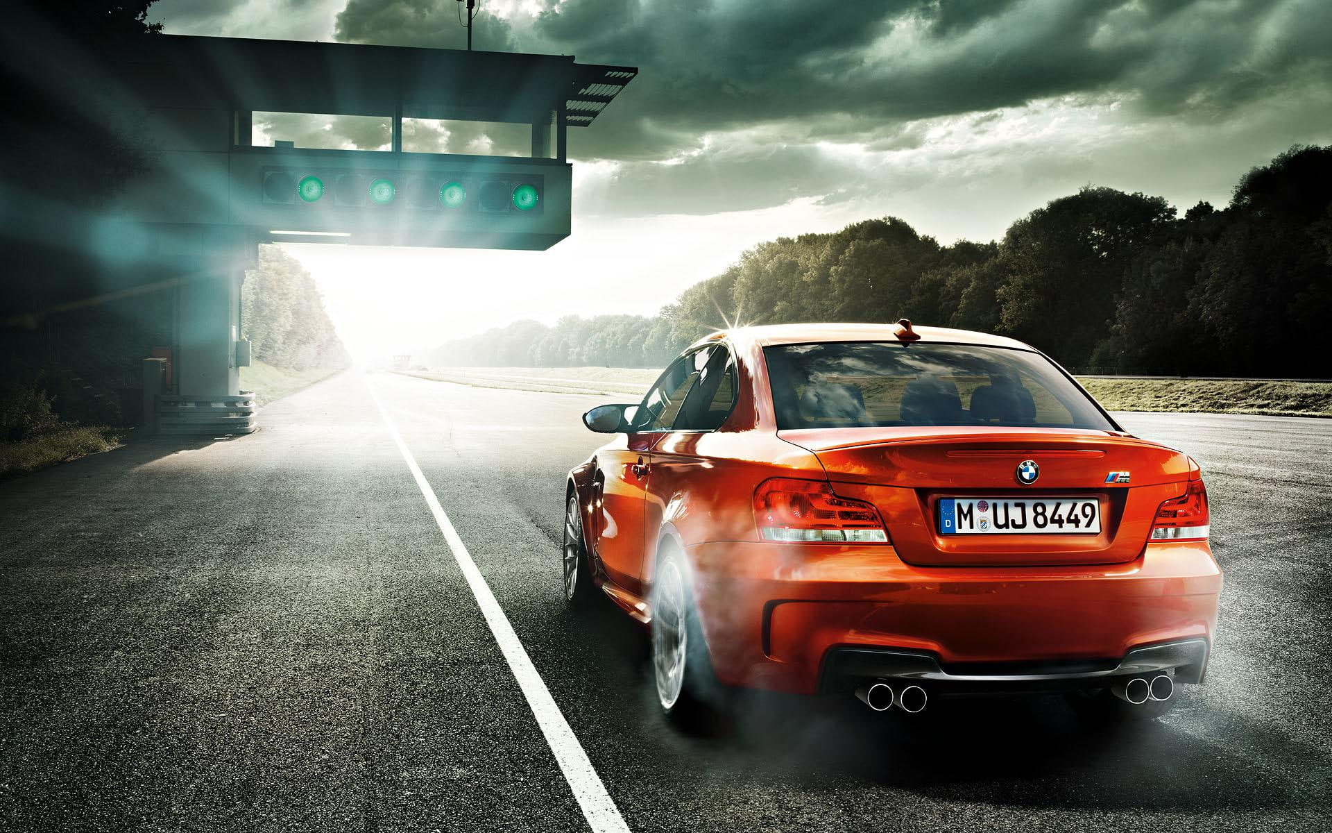 1080P, bmw, 2012, car, cars, red, series, coupe, HD Wallpaper