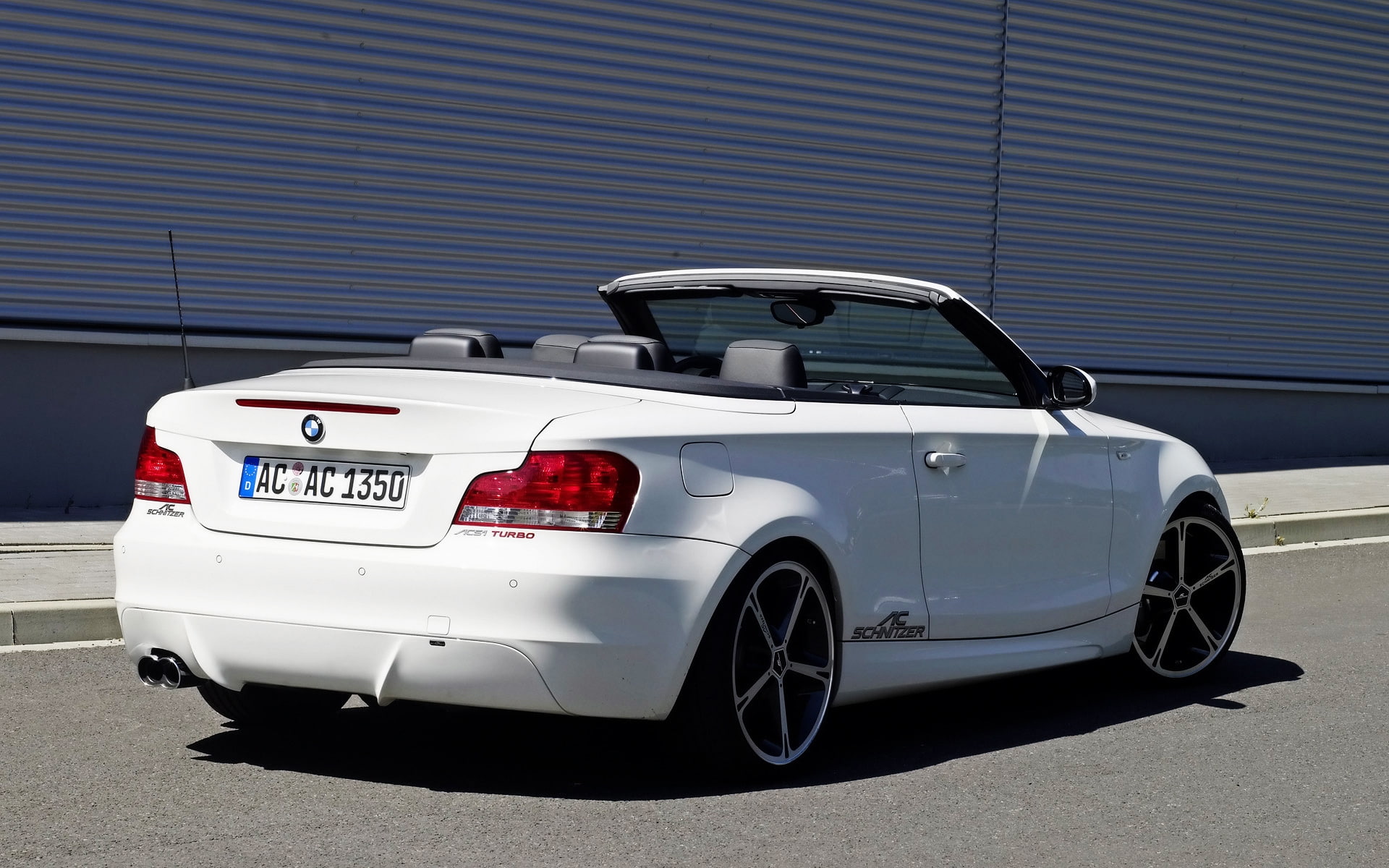 BMW 1 Series, angle, bmw, 1080P, convertible, series, coupe, white, rear, HD Wallpaper