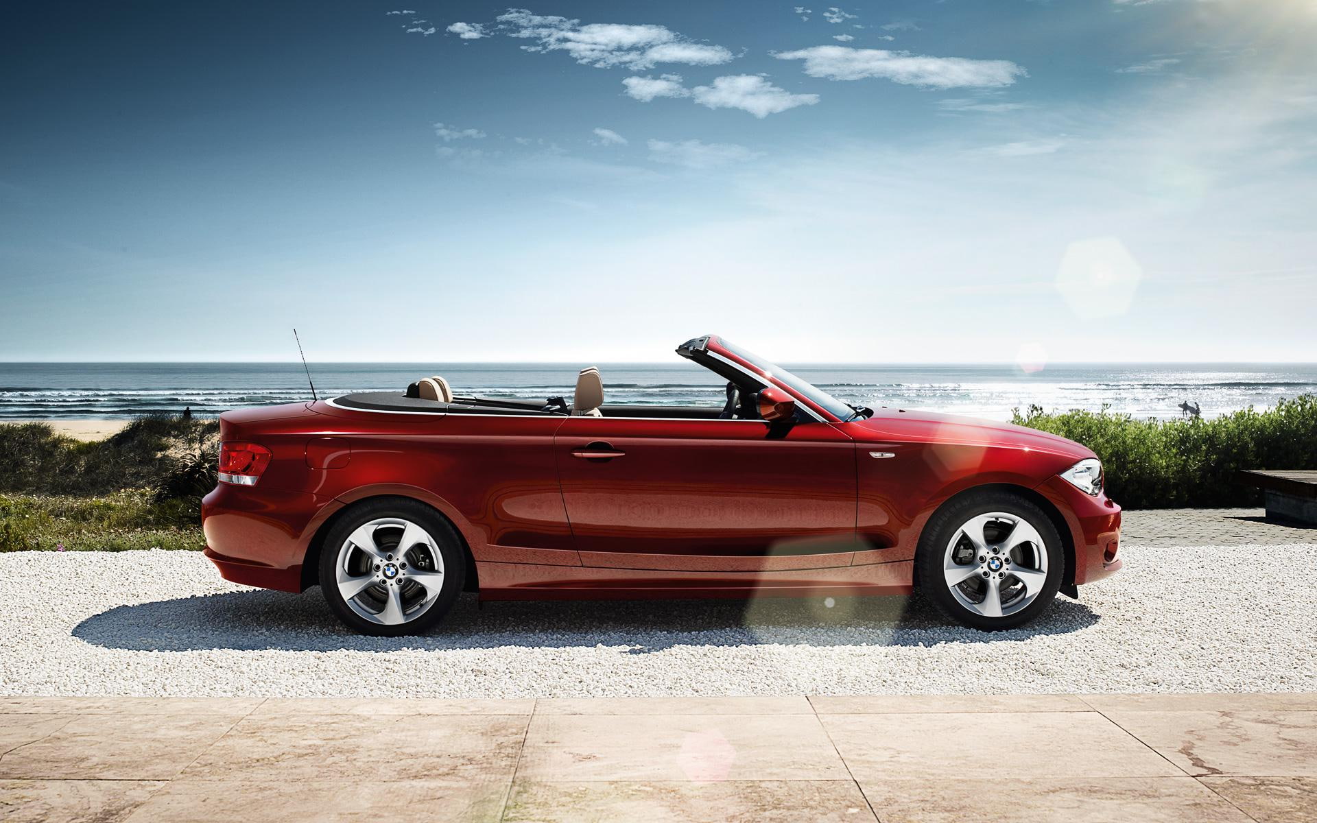 convertible, 1080P, cars, series, bmw, red, HD Wallpaper