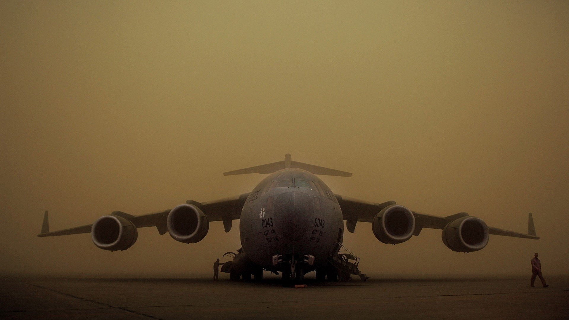 Boeing C-17 Globemaster III, Military Transport Aircraft, 1080P, HD Wallpaper