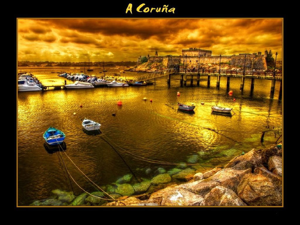 al, san anton, san, estampas, sea, boat, 480P, art, beaches, gallegas, castillo, fondo, el, anton, de, nature, hd, HD Wallpaper