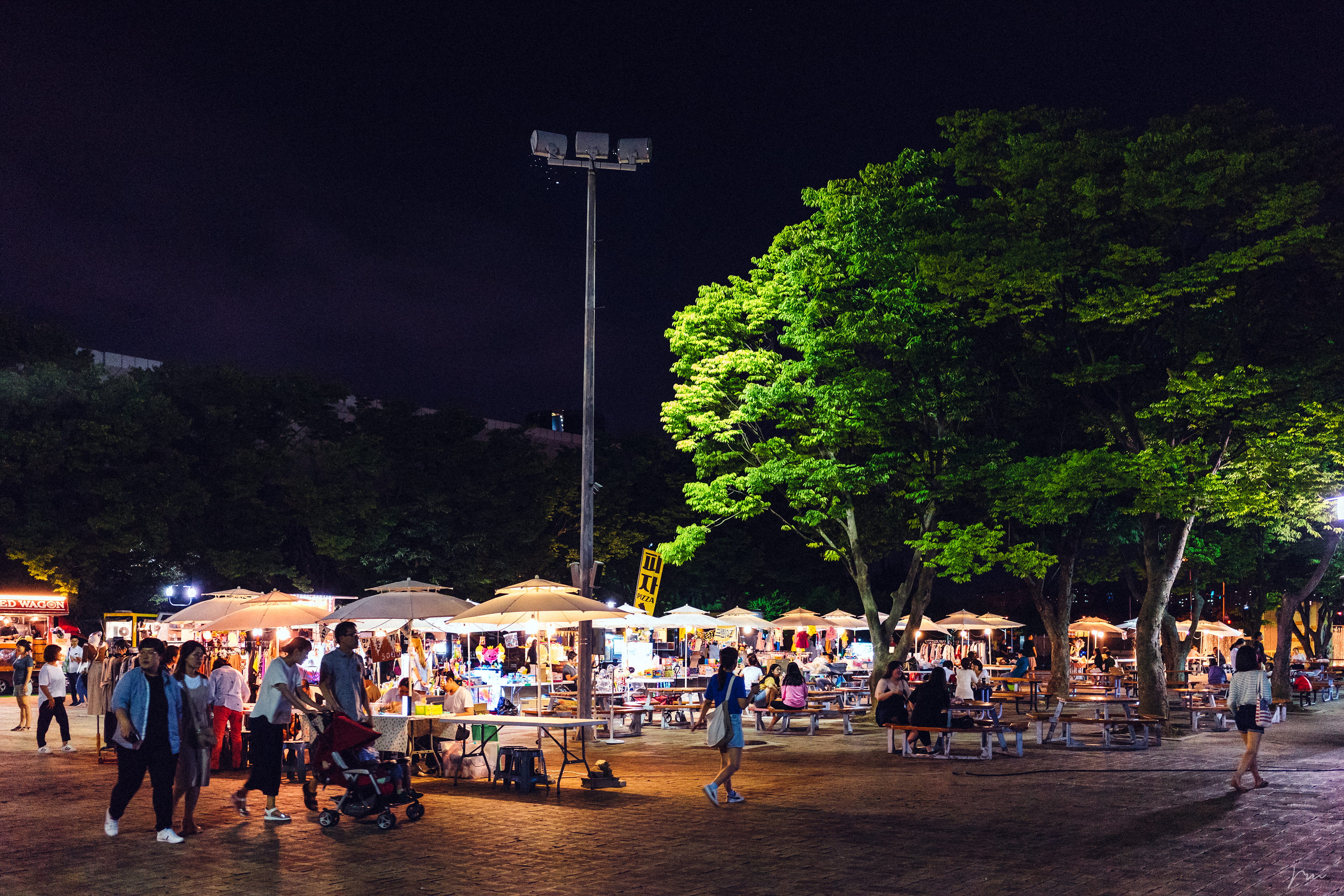 expopark, real people, architecture, forest, men, street, group of people, daejeon, building exterior, plant, street market, 4K, south korea, market, city, HD Wallpaper