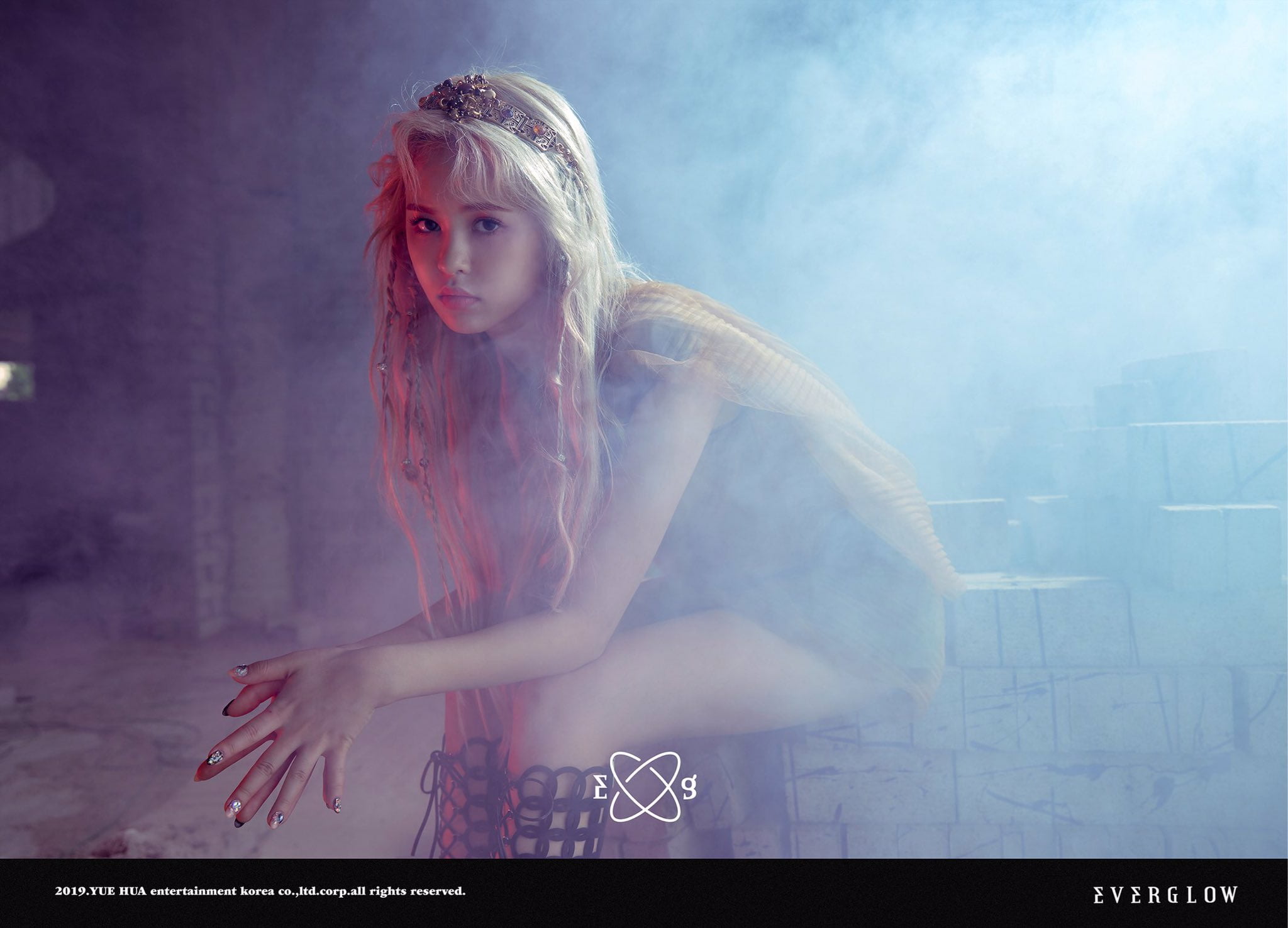 EVERGLOW, K-pop, 1080P, E:U (Park Jiwon), HD Wallpaper