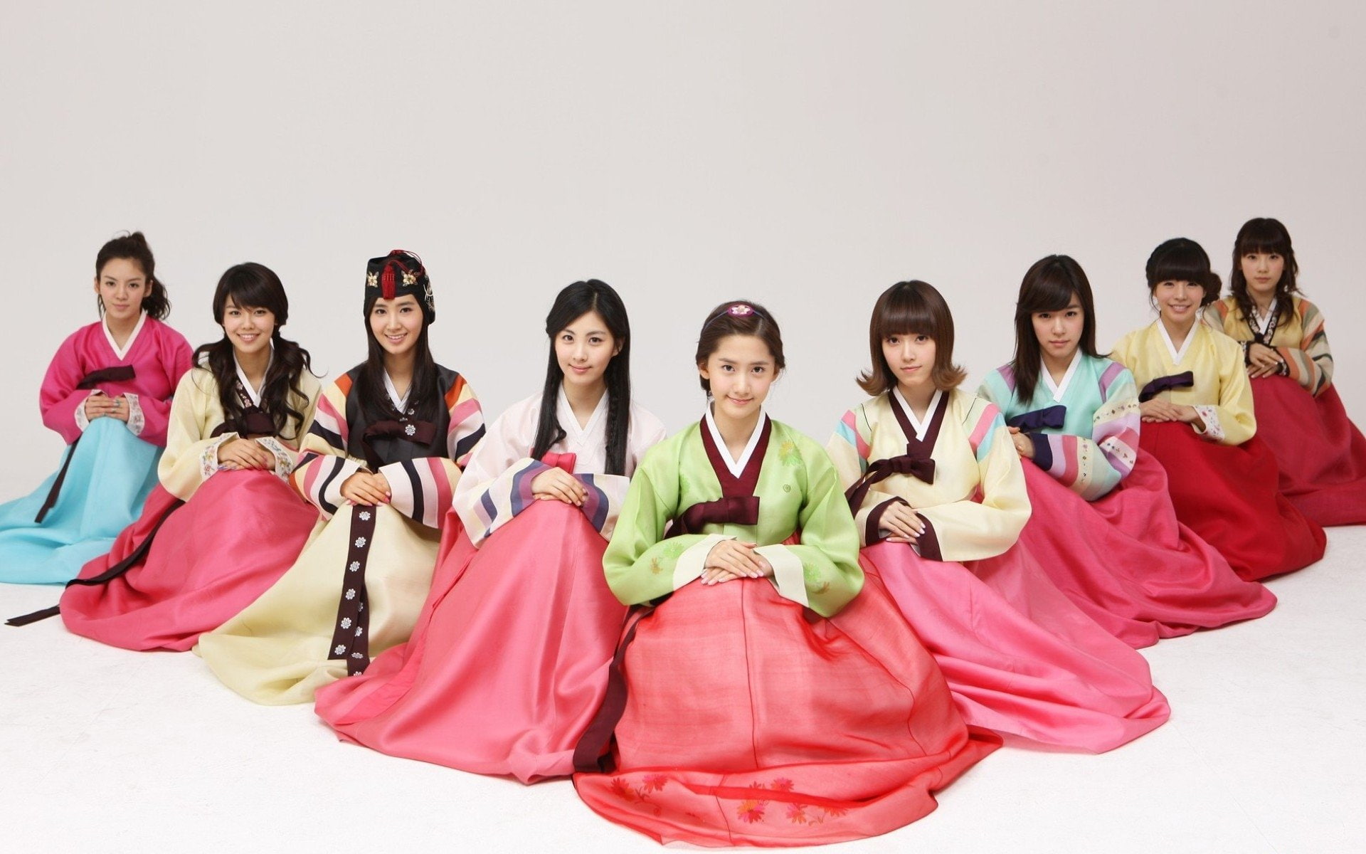 K-Pop, Hanbok, Band (Music), Chosŏn-ot, SNSD, Korean, 1080P, HD Wallpaper