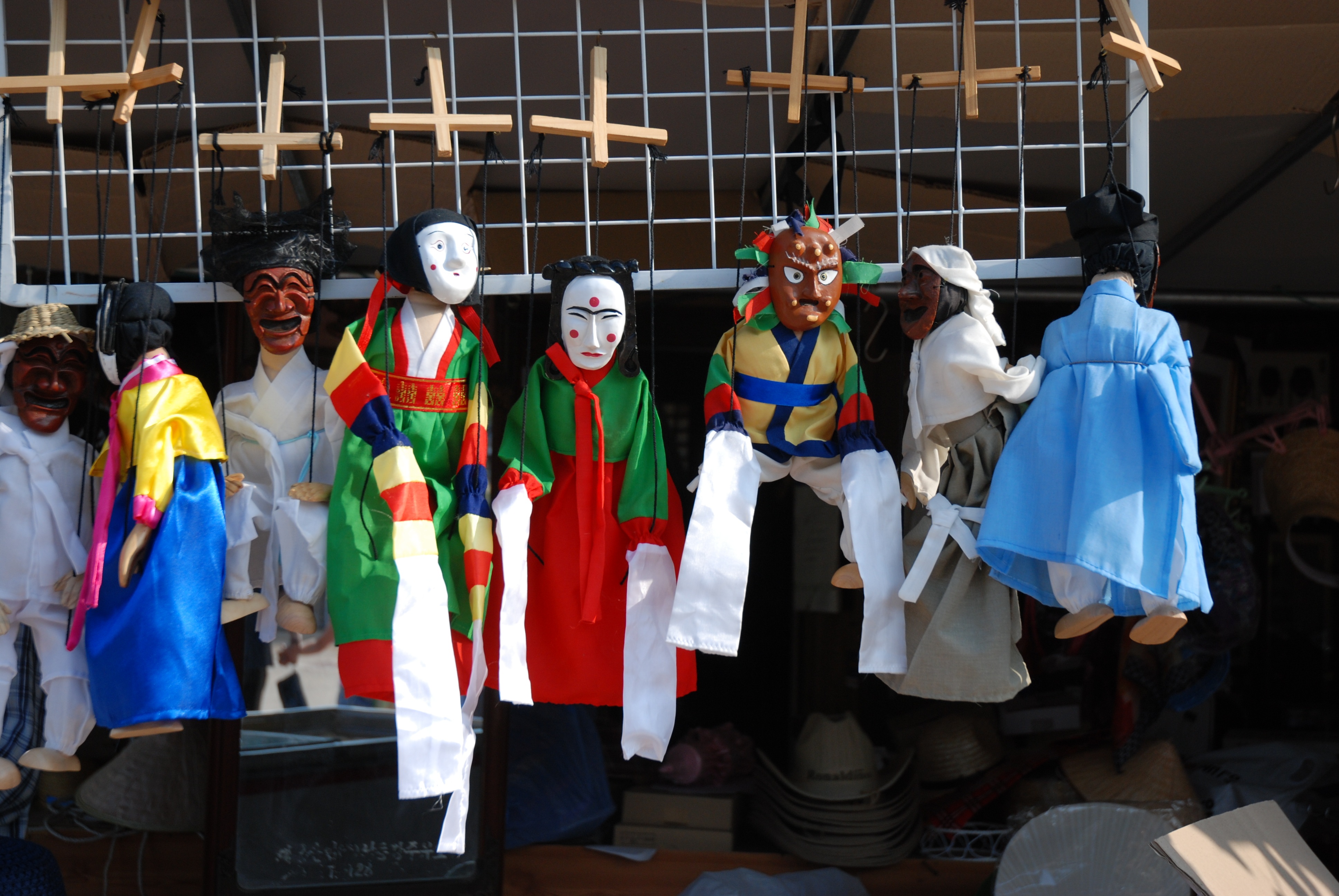 kokeshi, clothing, arts culture and entertainment, puppets, building exterior, celebration, group of people, real people, string, hahoe village, adult, HD Wallpaper