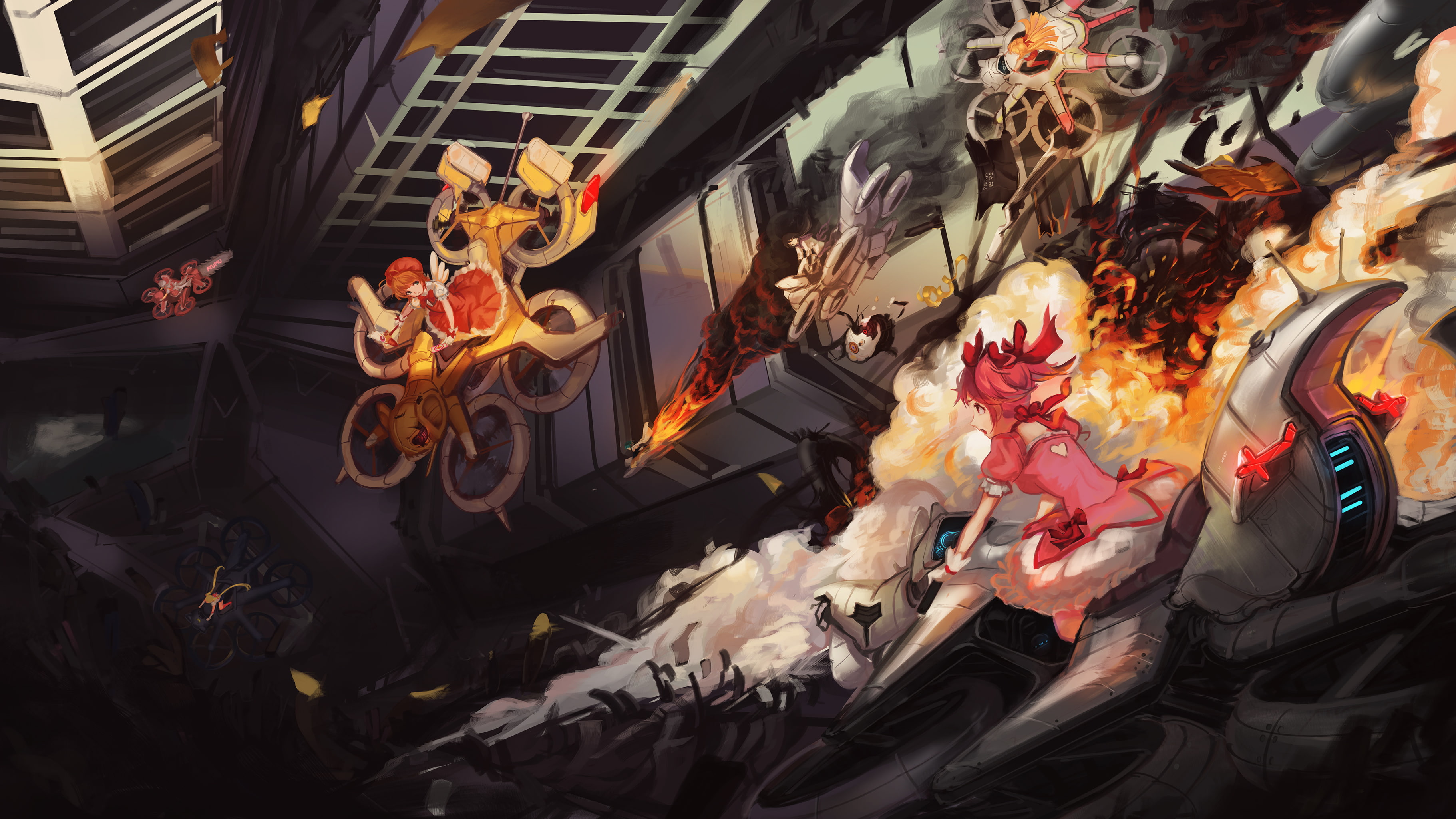 Homura Akemi, 2K, Sailor Moon, Crossover, Usagi Tsukino, Madoka Kaname, Minako Aino, Sayaka Miki, Ayumu Aikawa, Sakura Kinomoto, Kore wa Zombie Desu ka?, HD Wallpaper