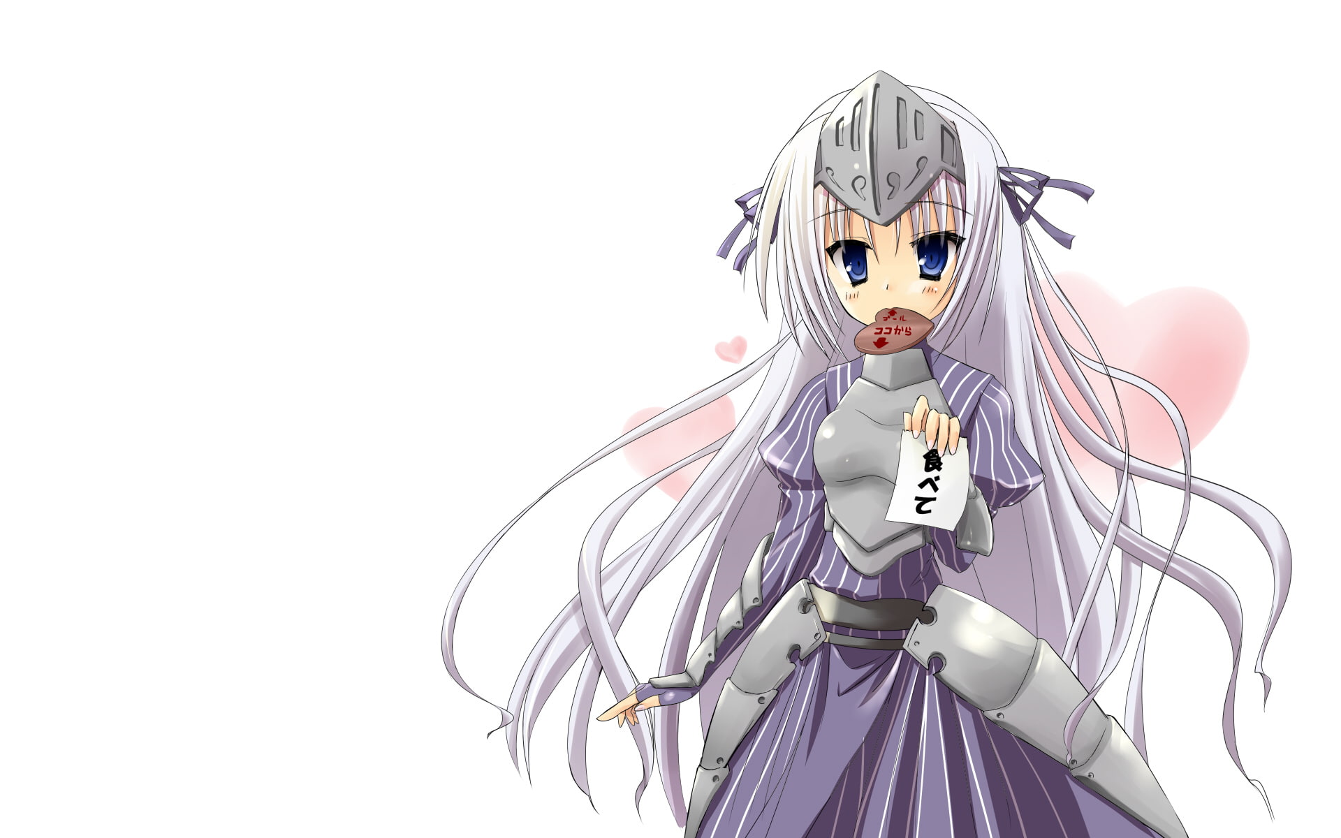 valentine, eucliwood, long, hellscythe, hair, kore, zombie, eyes, armor, blue, chocolate, tenjou, gray, ryuka, desu, 1080P, HD Wallpaper