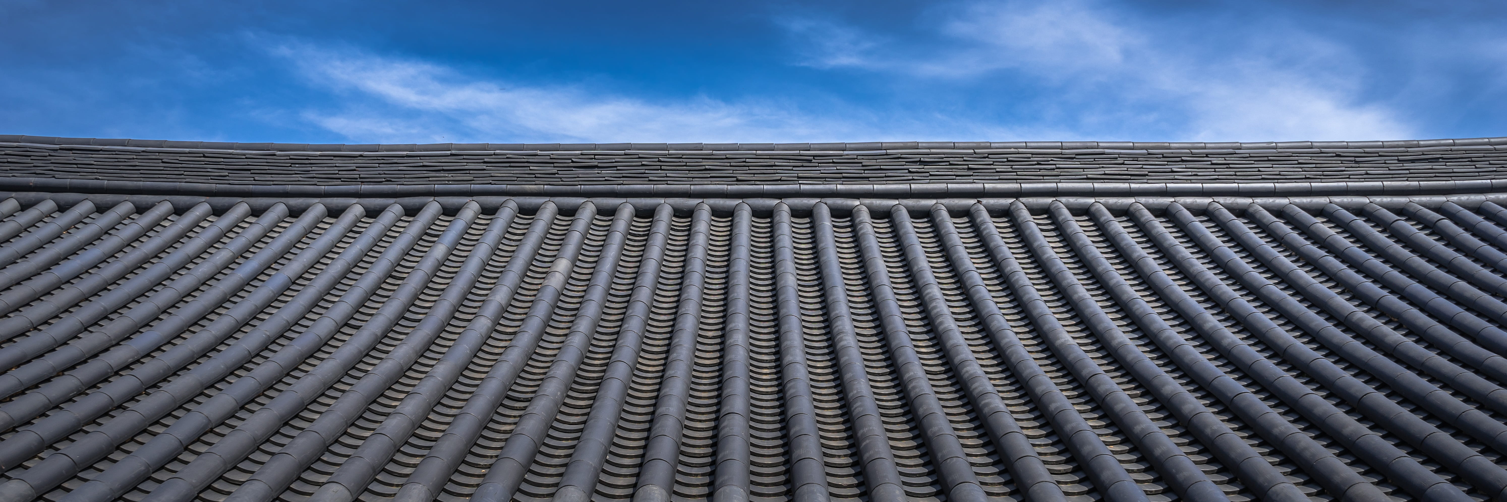 nature, republic of korea, silver colored, roof, sky, architecture, low angle view, photography, 5K, textured, design, regularly, cloud, built structure, HD Wallpaper