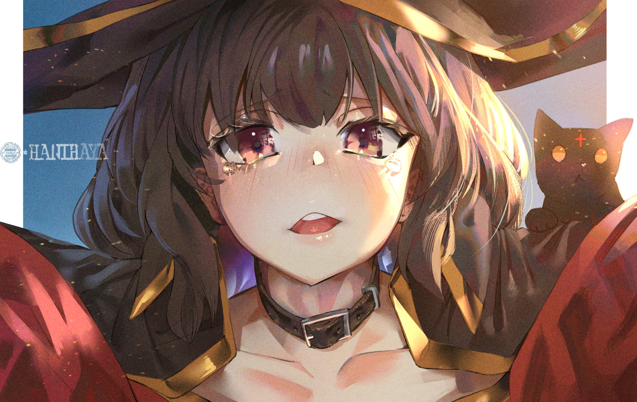 Hatsuga, Megumin (KonoSuba), Hani Haya, Kono Subarashii Sekai ni Shukufuku wo!, setuxiaohao, 720P, HD Wallpaper