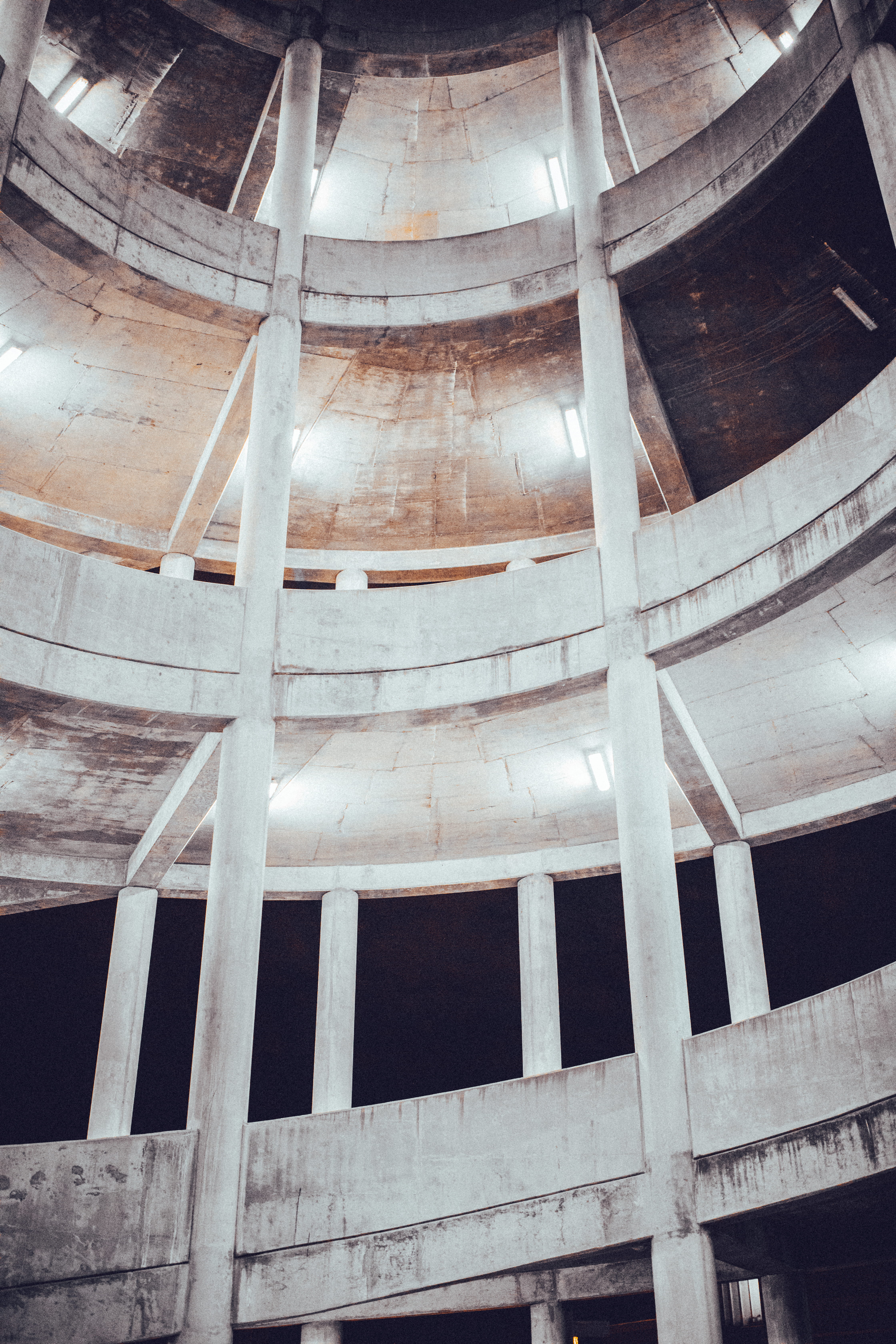 nc, low angle view, night, charlotte, dome, architecture, building, infrastructure, architectural column, banister, day, column, parking garage, architectural feature, Phone HD Wallpaper