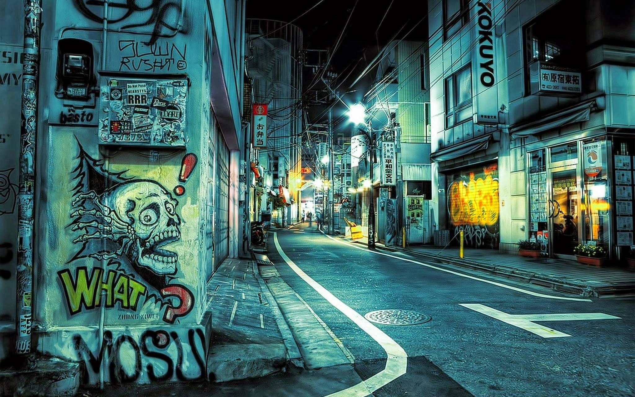 no people, HDR, night, built structure, building exterior, marking, 1080P, street light, symbol, city street, architecture, road, street, illuminated, HD Wallpaper