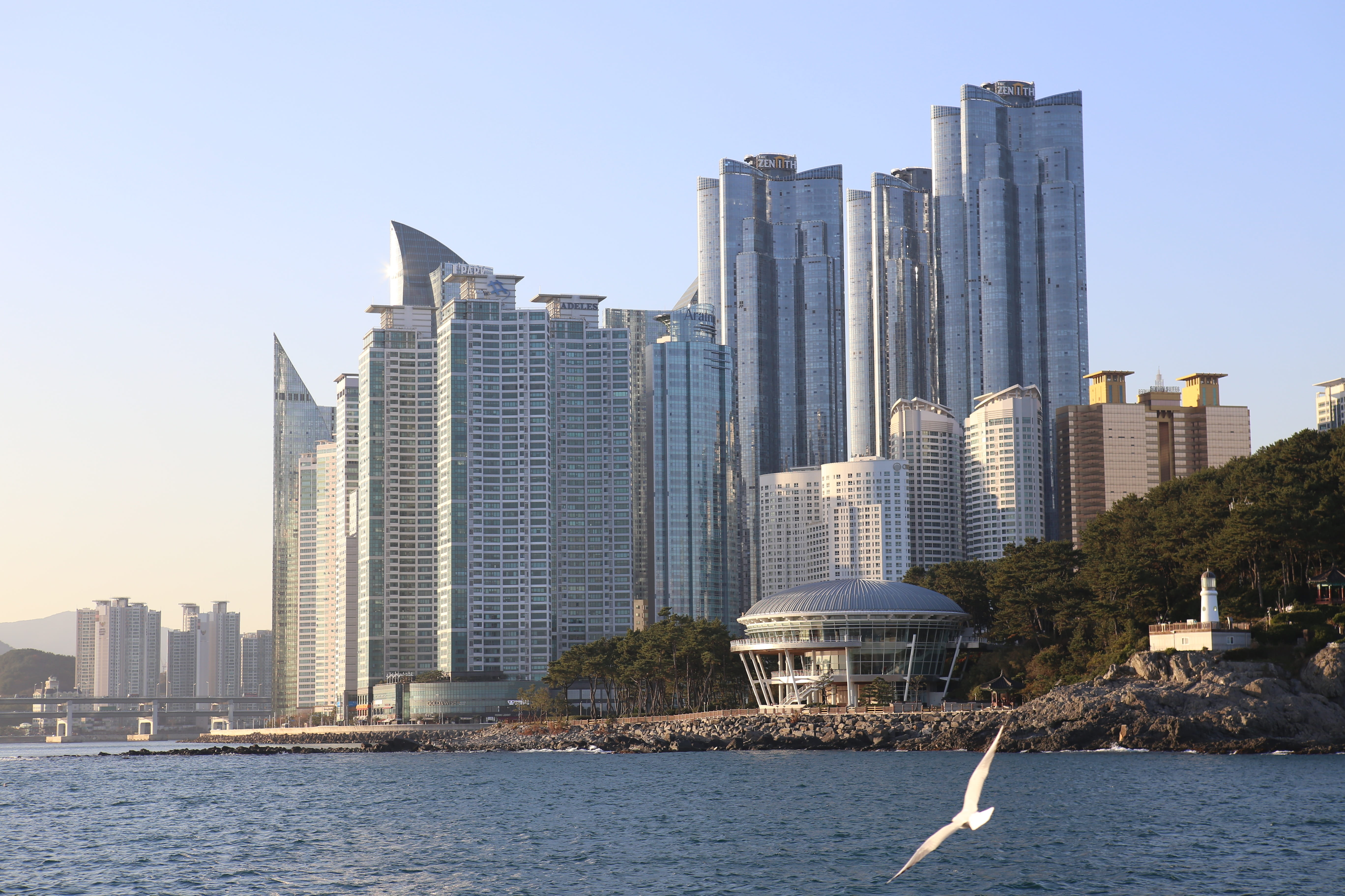 architecture And Buildings, 5K, tall - high, highrise, urban Skyline, landscape, Flooring, office Building, gull, office, built Structure, piff, korea, HD Wallpaper