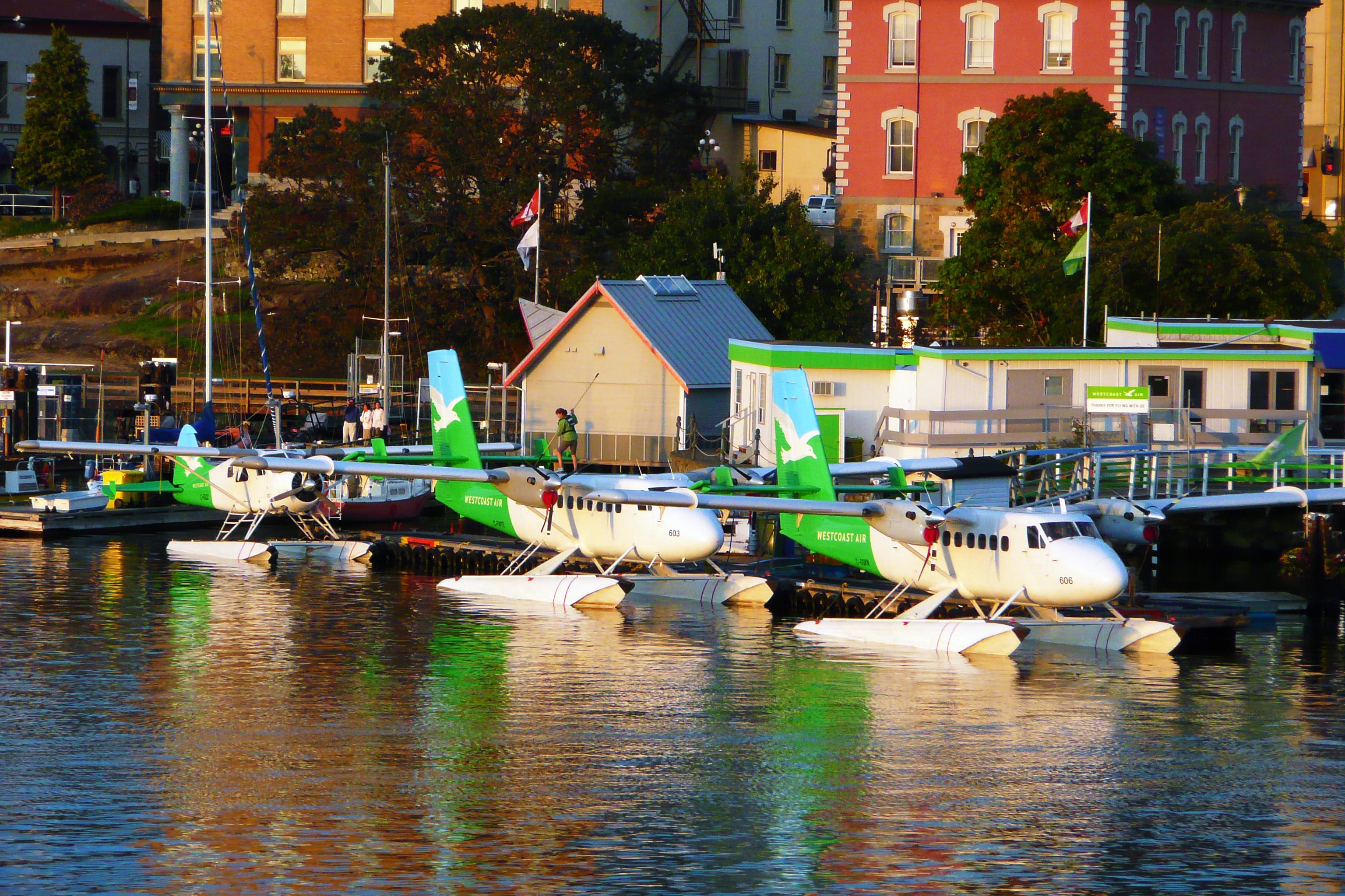 victoria, transportation, lake, Harbor, built structure, city, waterfront, Float Planes, british columbia, 2K, nature, harbor, moored, Victoria, nautical vessel, HD Wallpaper