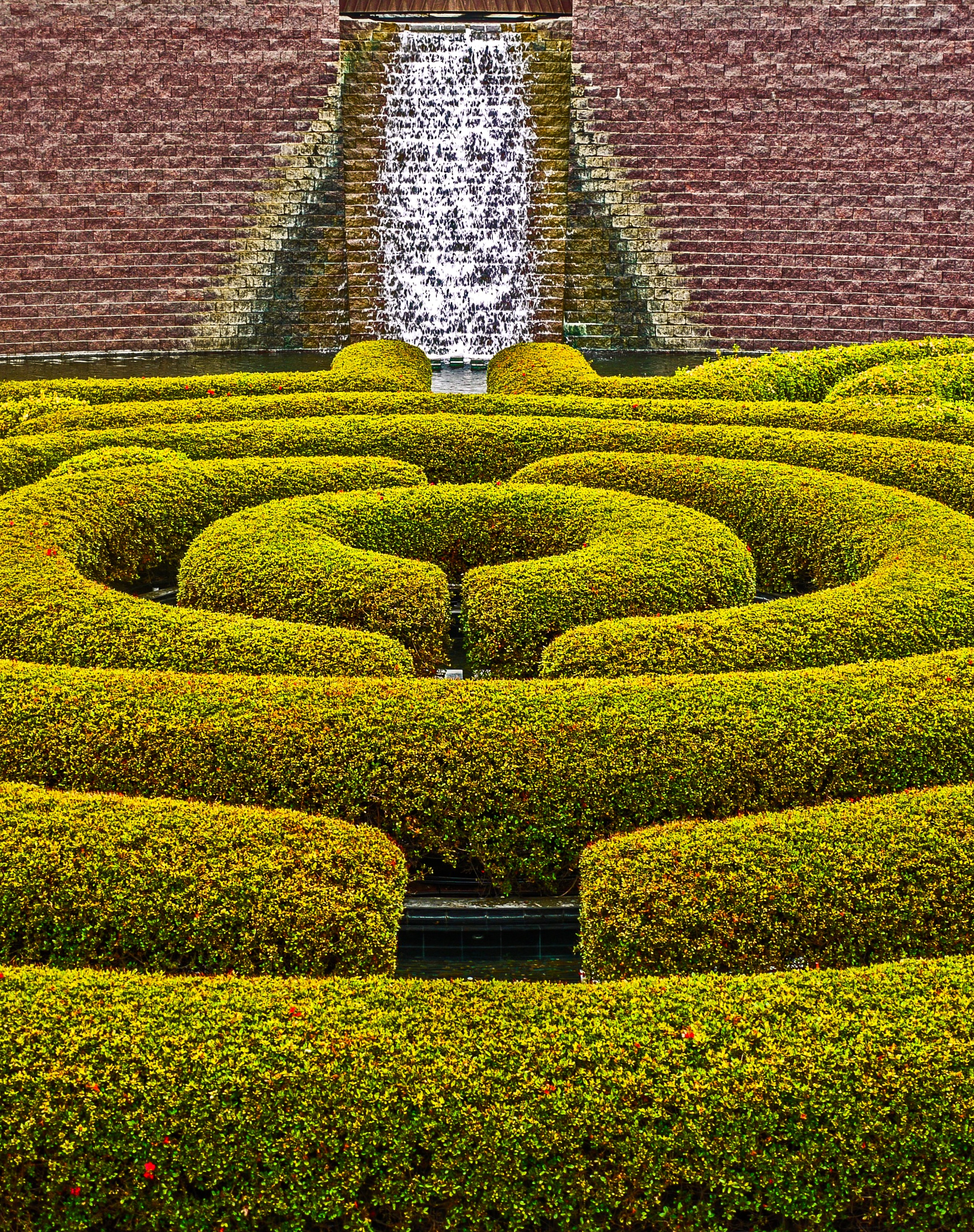 green color, 2K, no people, park, labyrinth, park - man made space, day, outdoors, creativity, jean paul getty museum, landscaping, hedgerow, beauty in nature, Phone HD Wallpaper