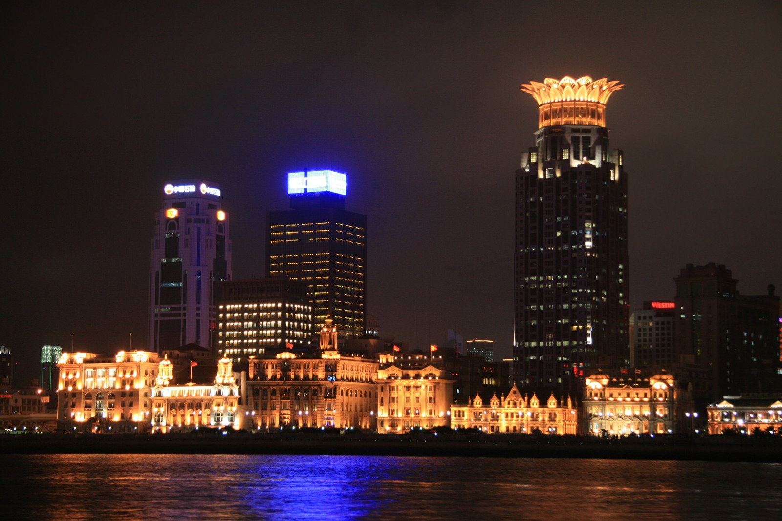 bridges, shanghai, cities, skyscrapers, 720P, architecture, buildings, highways, skyline, asians, night, asian, light, citylifes, asia, skylines, chine, HD Wallpaper