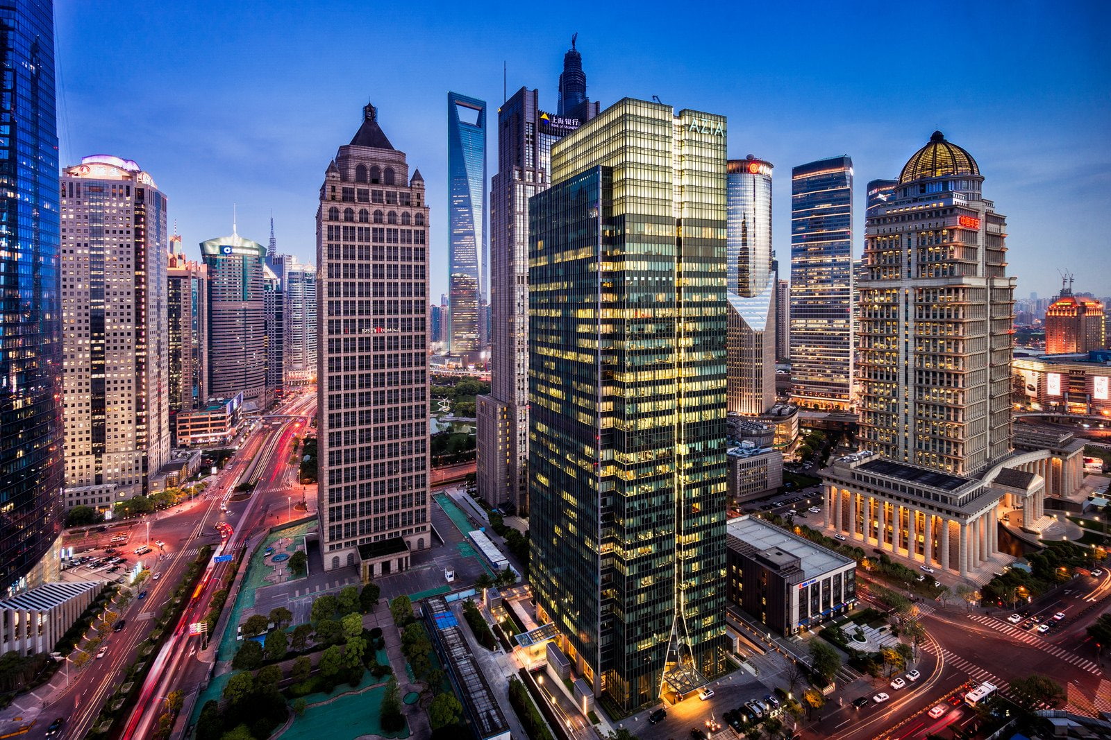 shanghai, asians, asian, asia, 720P, bridges, architecture, skyline, cityscapes, skyscrapers, night, chine, cities, citylifes, skylines, highways, buildings, HD Wallpaper