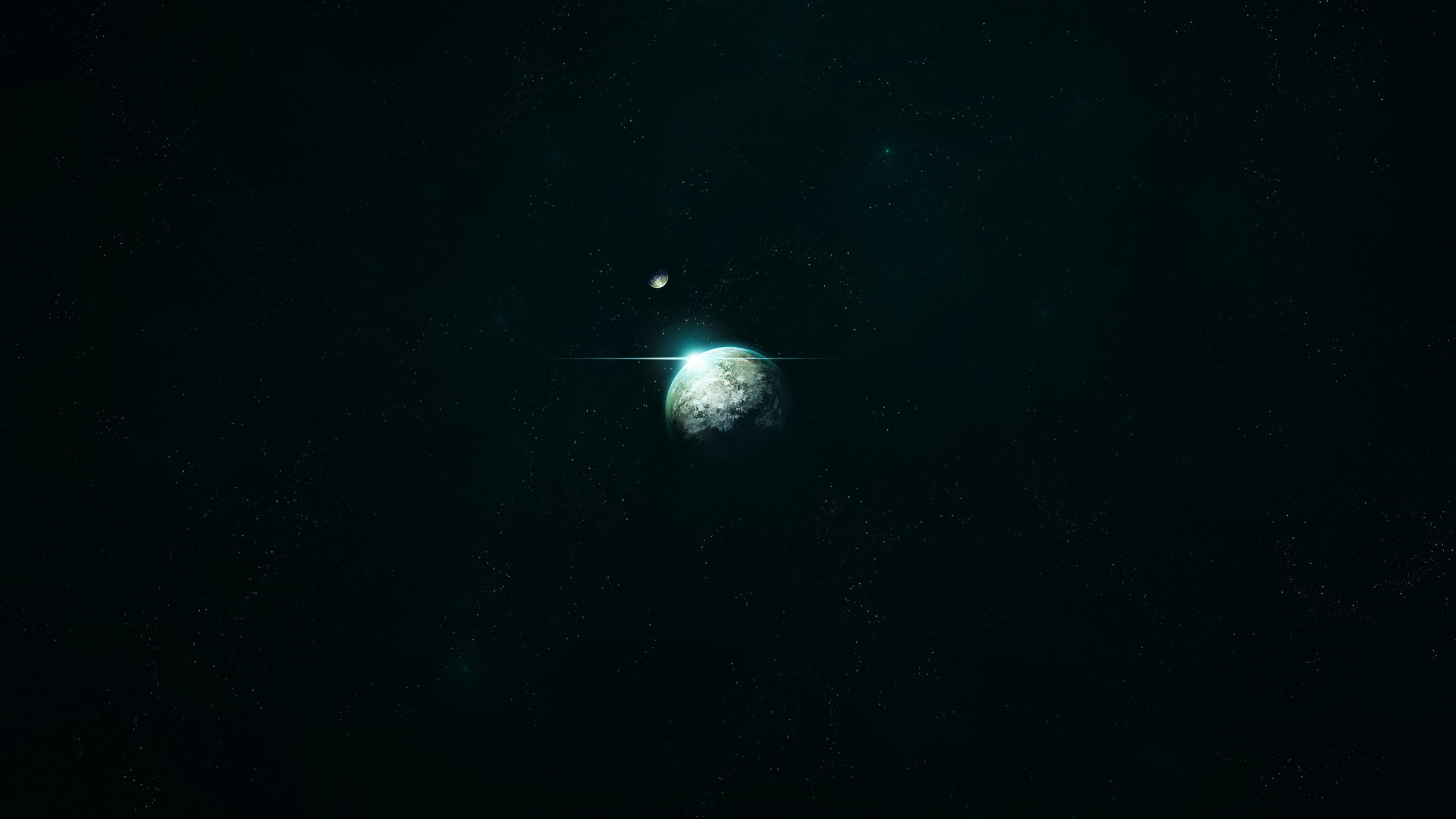 2K, space, planet, lonely, HD Wallpaper