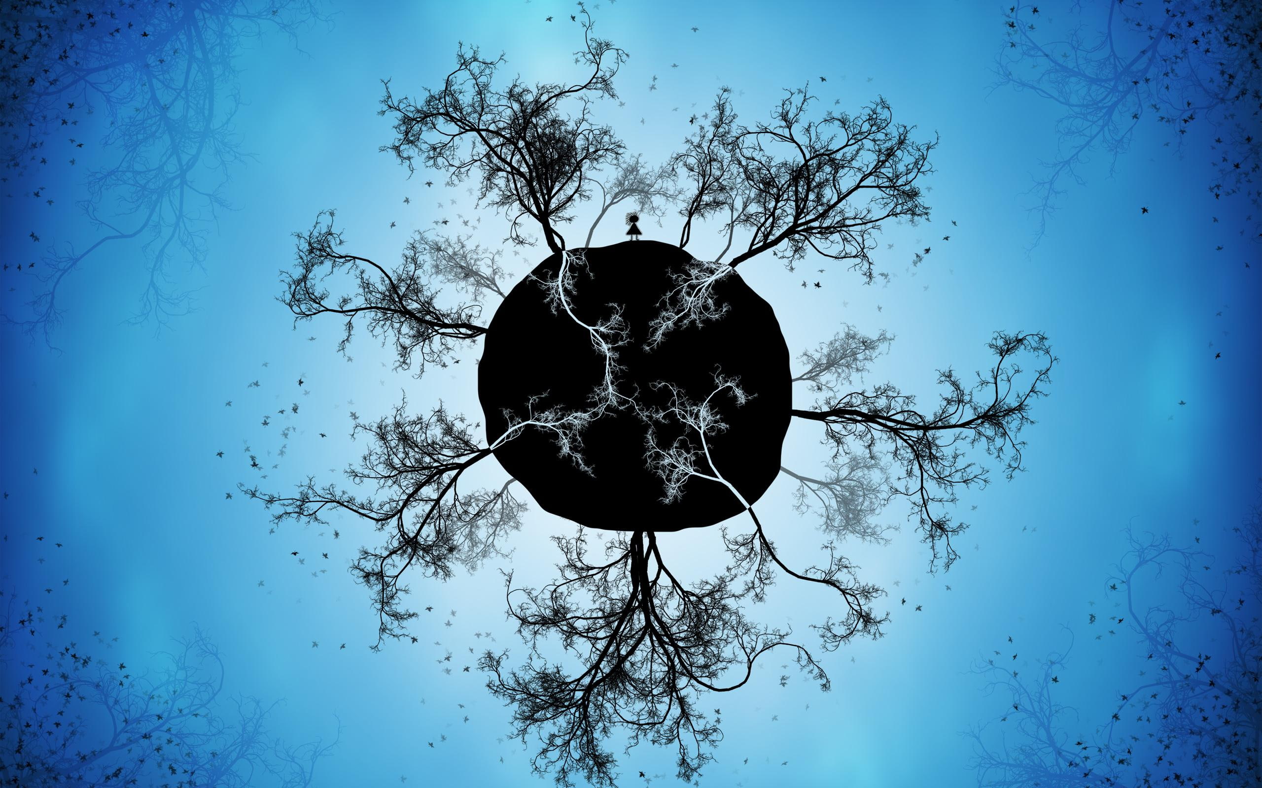 planet, 2K, lonely, creative and graphics, HD Wallpaper
