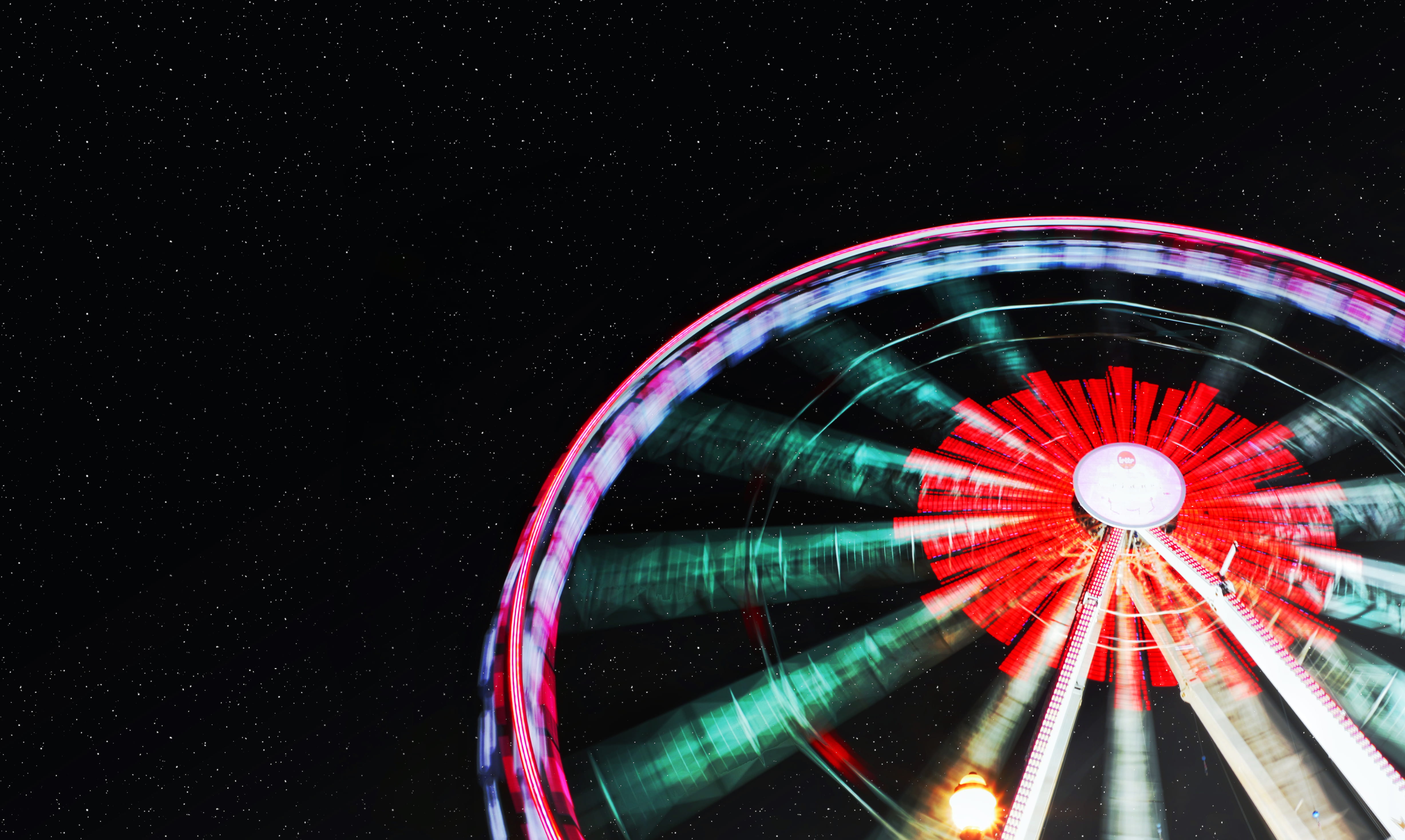 architecture, longexposure, nature, arts culture and entertainment, long exposure, wheel, traveling carnival, night, excitement, multi colored, carnival, HD Wallpaper