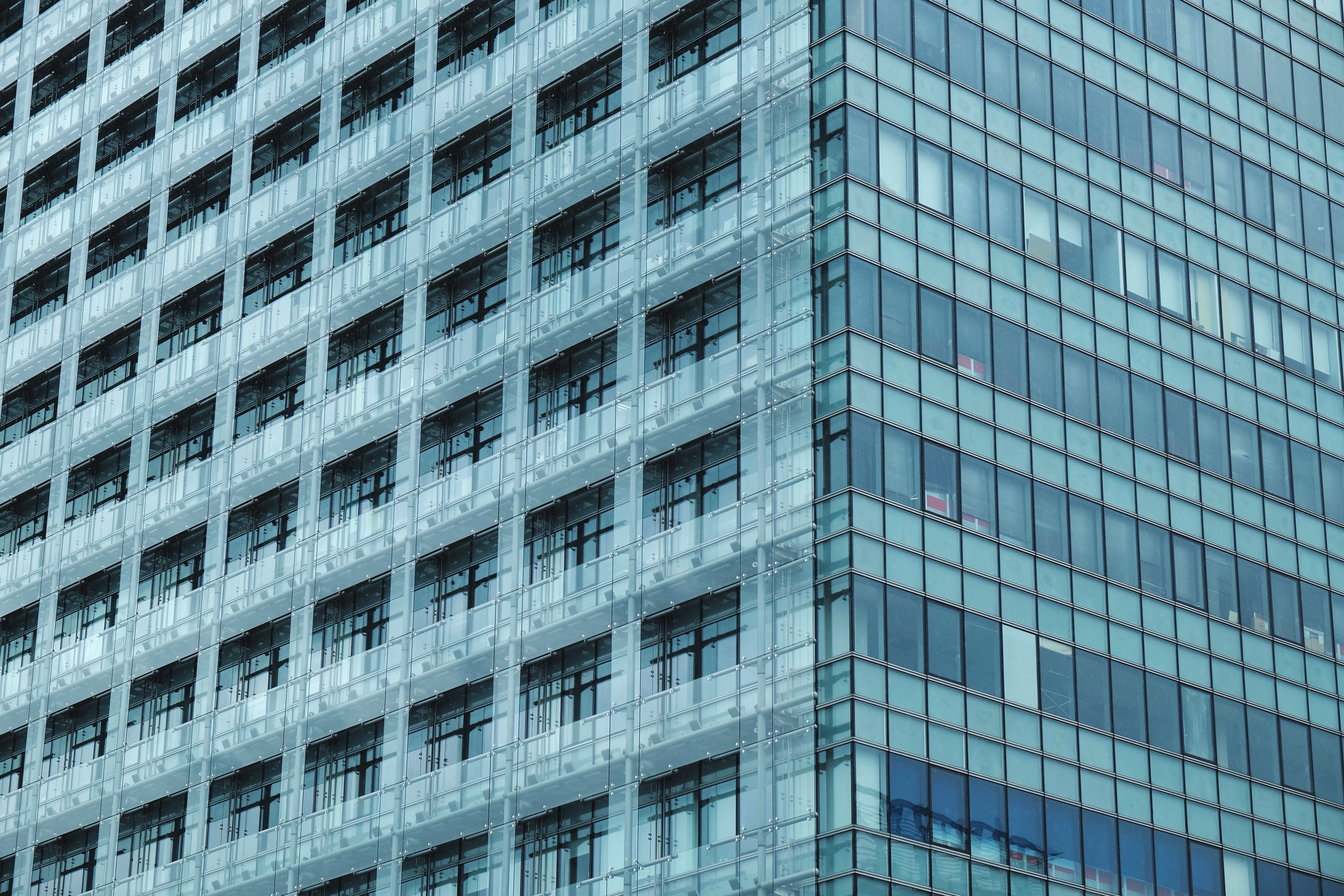 no people, repetition, nature, urban exploring, glasses, low angle view, outdoors, day, concrete jungle, built structure, office building exterior, taipei, HD Wallpaper