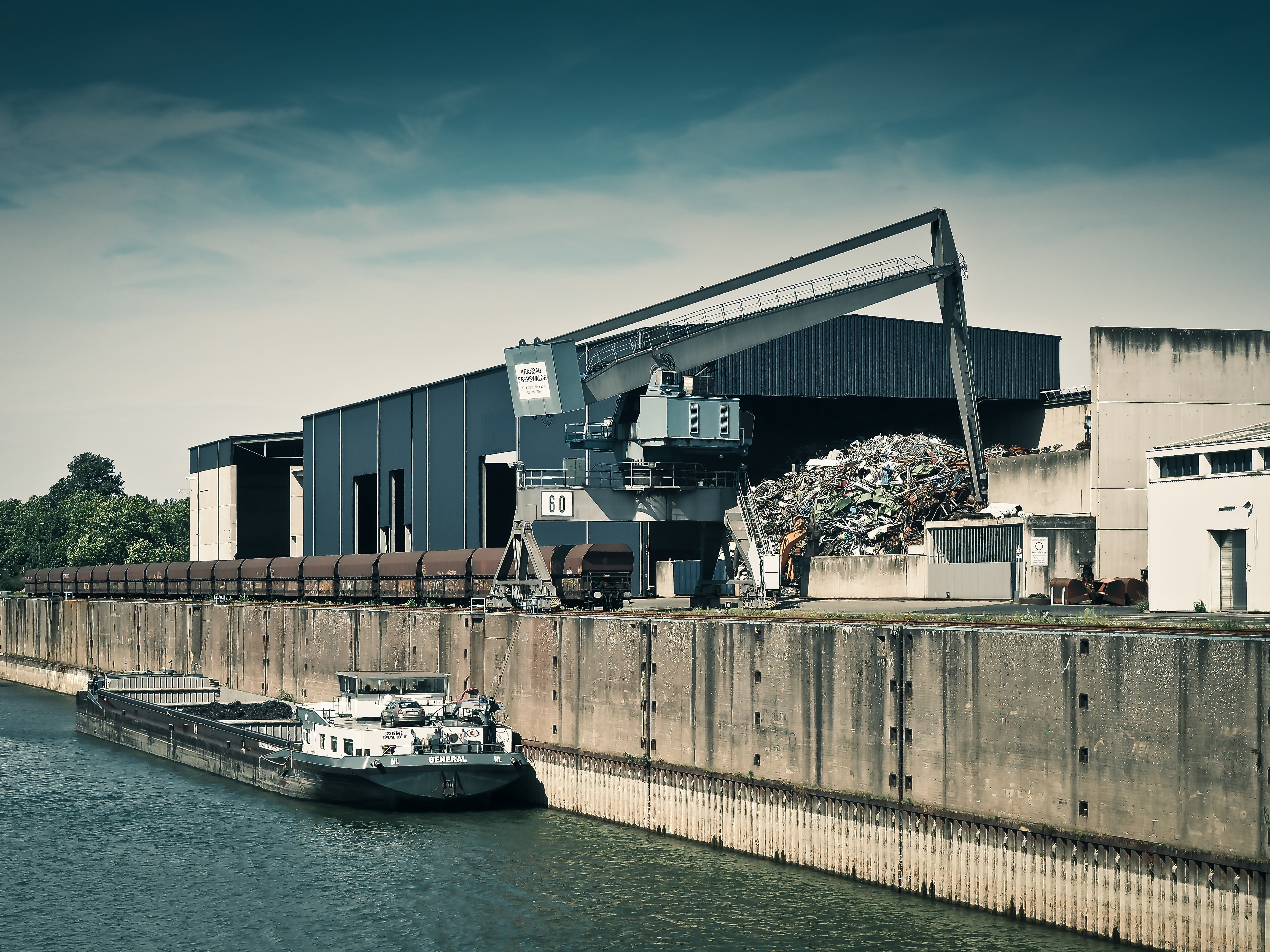 sunlight, residential district, building, nautical vessel, nature, transportation, barge, day, mode of transportation, rhine ship, rhine cruises, shipping, HD Wallpaper