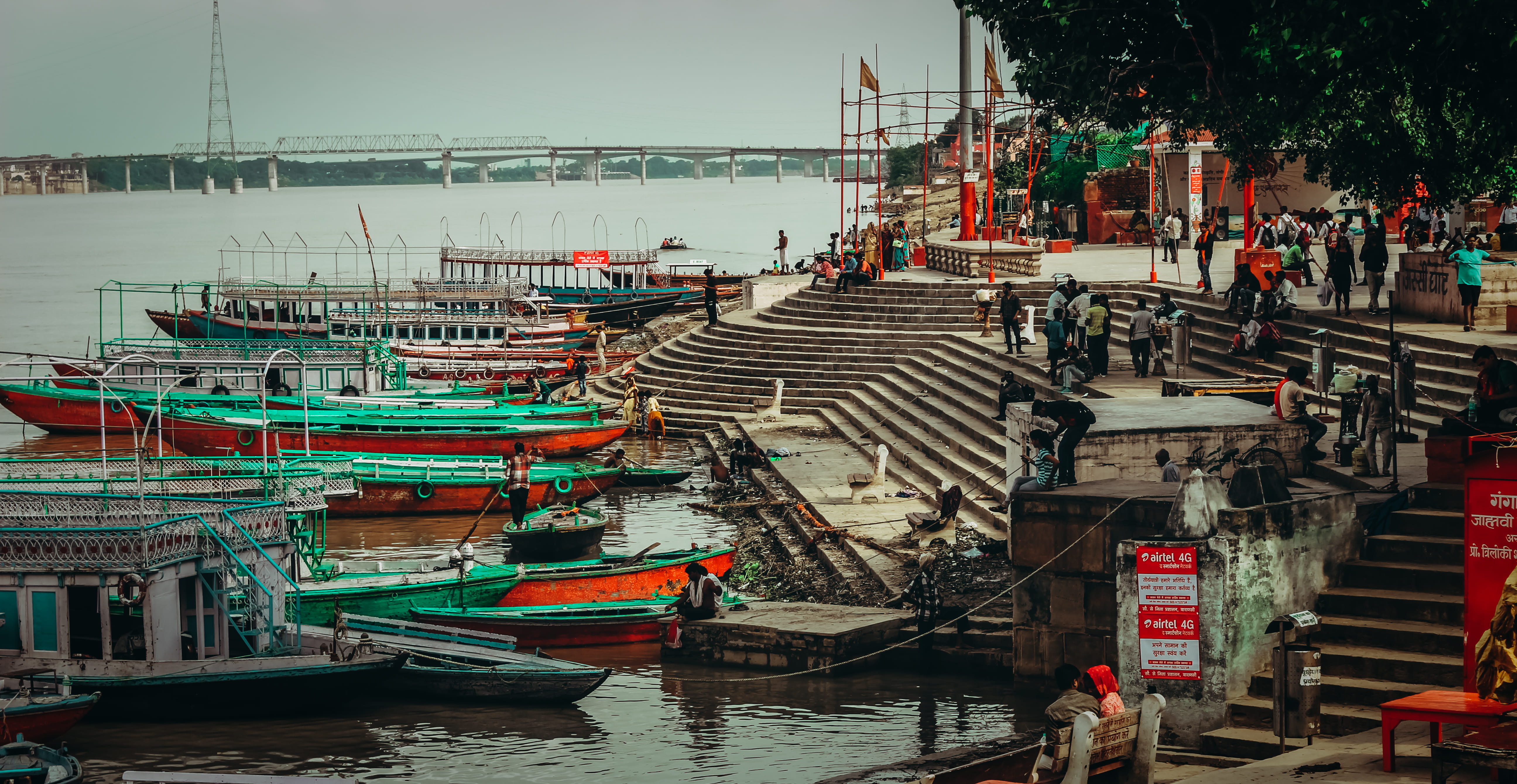 group of people, vessel, person, fishing industry, nautical vessel, day, urban, vehicle, metropolis, town, moored, waterfront, incidental people, building, HD Wallpaper