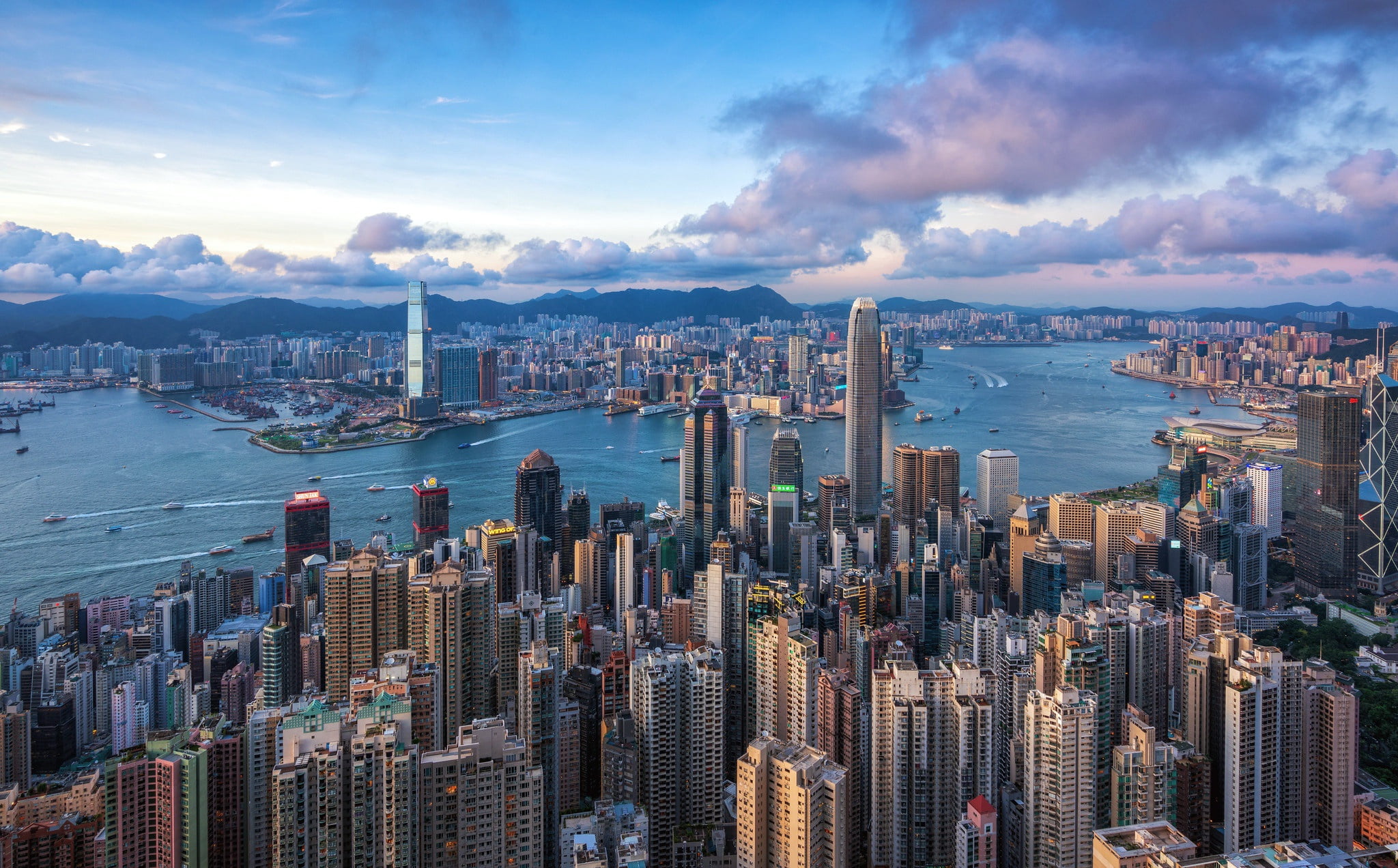 the city, Hong Kong, Central and Western District, 1080P, HD Wallpaper