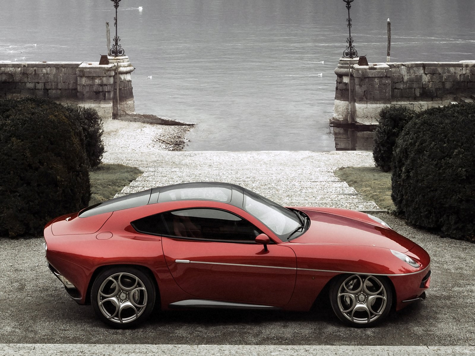 disco, romeo, 2014, supercar, volante, 720P, alfa, HD Wallpaper