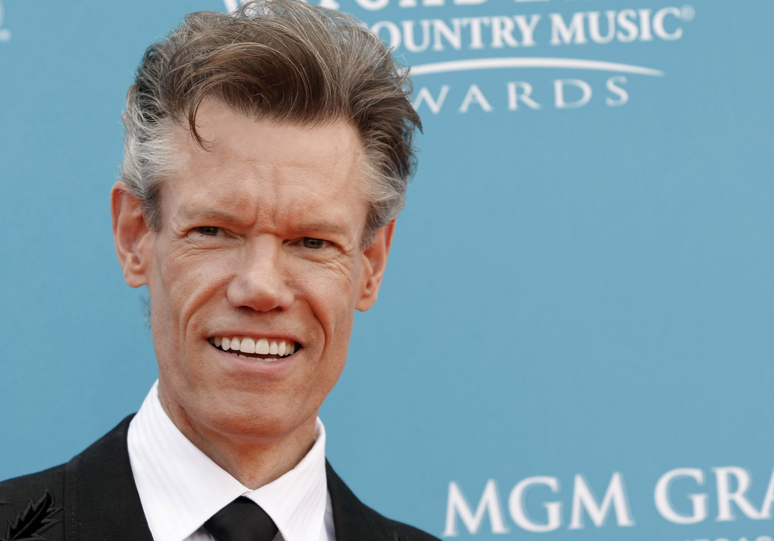 business person, acm awards, front view, portrait, one person, s, adult, business, smiling, 2K, men, randy travis, blue, text, headshot, communication, HD Wallpaper