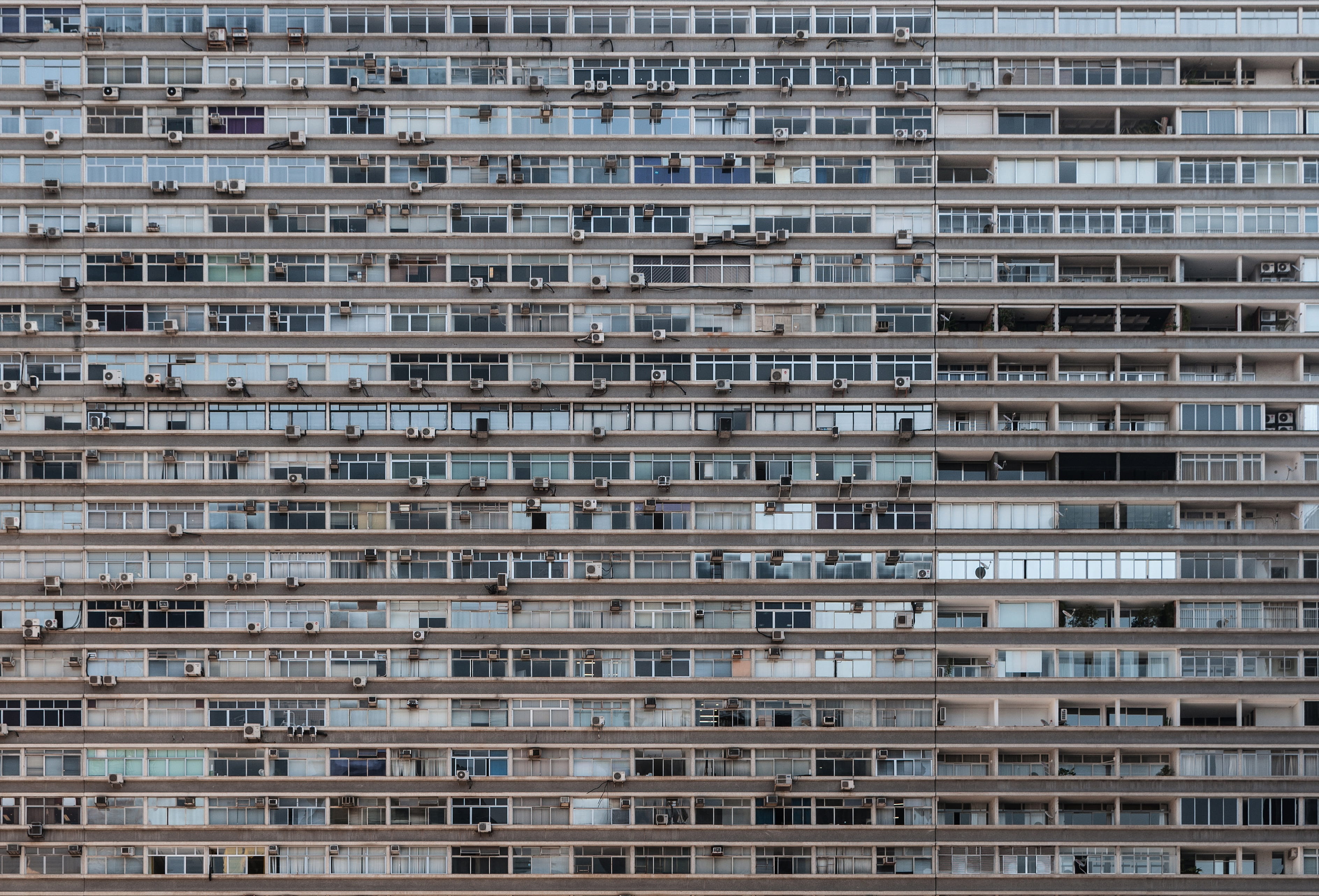 low angle view, side by side, blokowisko, repetition, window, nature, in a row, outdoors, block, building, 2K, pattern, architecture, city, full frame, HD Wallpaper