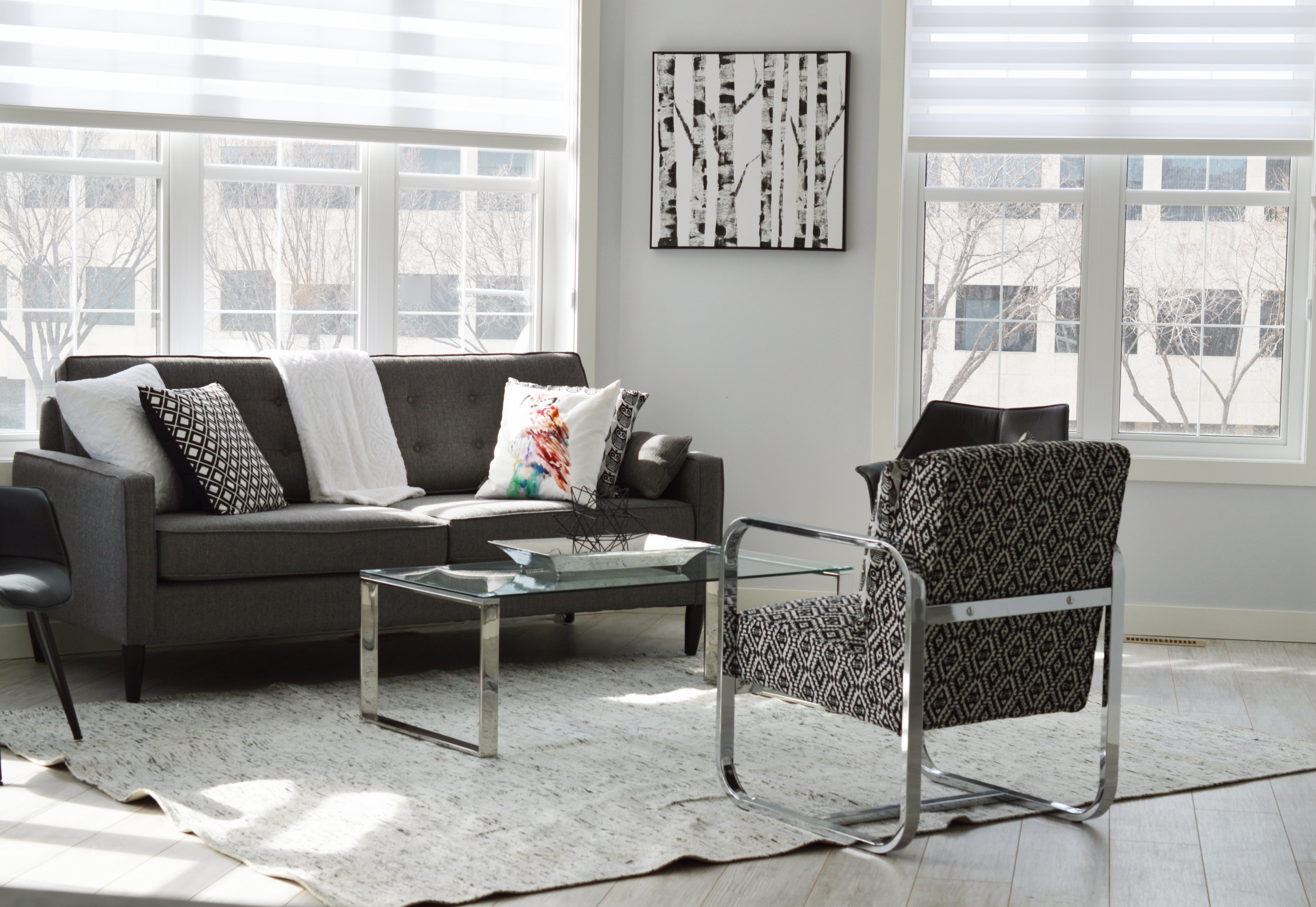 carpet - decor, seat, gray, home interior, urban, lifestyle, absence, sofa, comfortable, day, indoors, 5K, newspaper, tufted, domestic room, set, curtain, HD Wallpaper