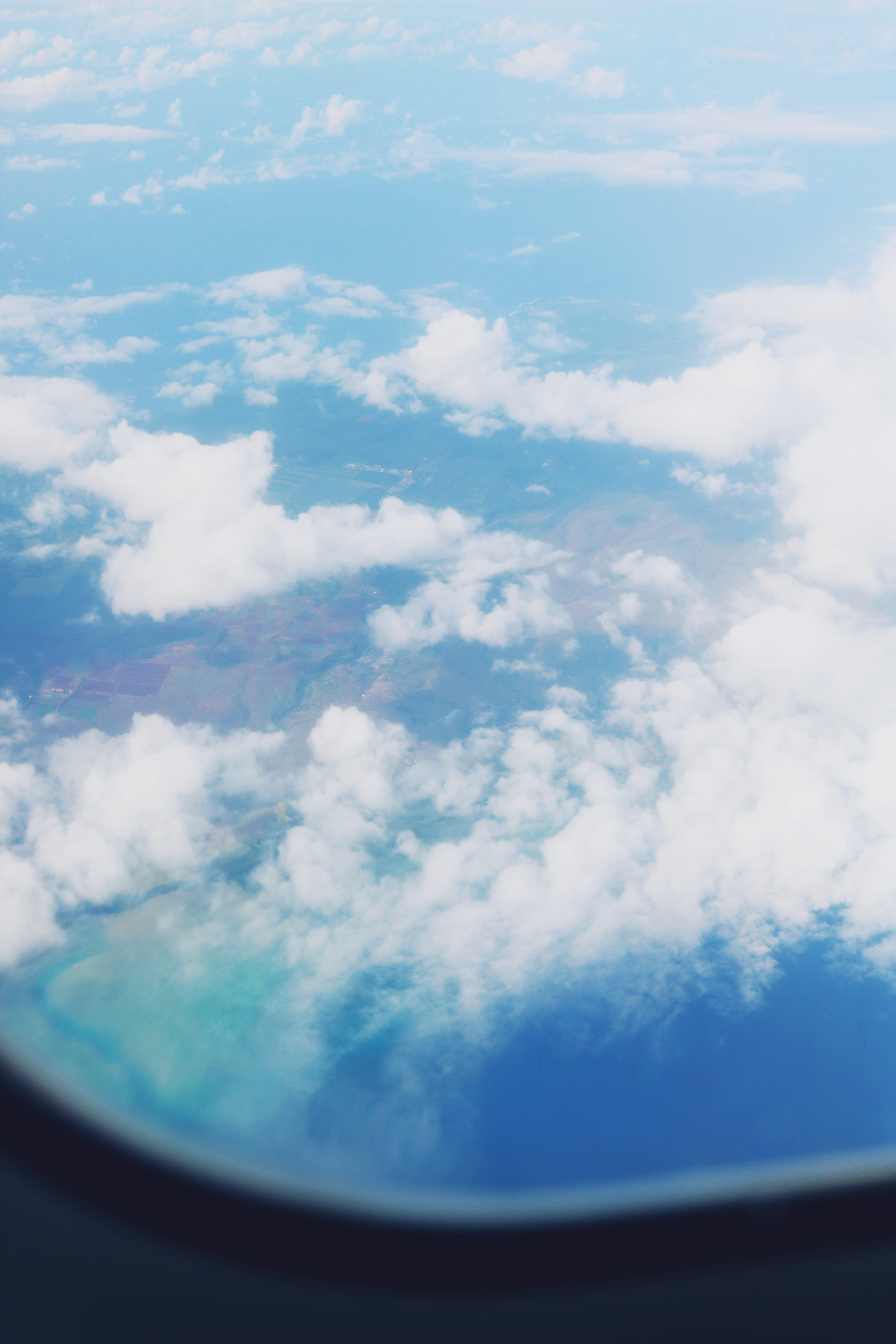 low angle view, sky, plane, idyllic, nature, scenics - nature, airplane, day, cloudscape, cloud - sky, 5K, hawaii, beauty in nature, clouds, united states, Phone HD Wallpaper