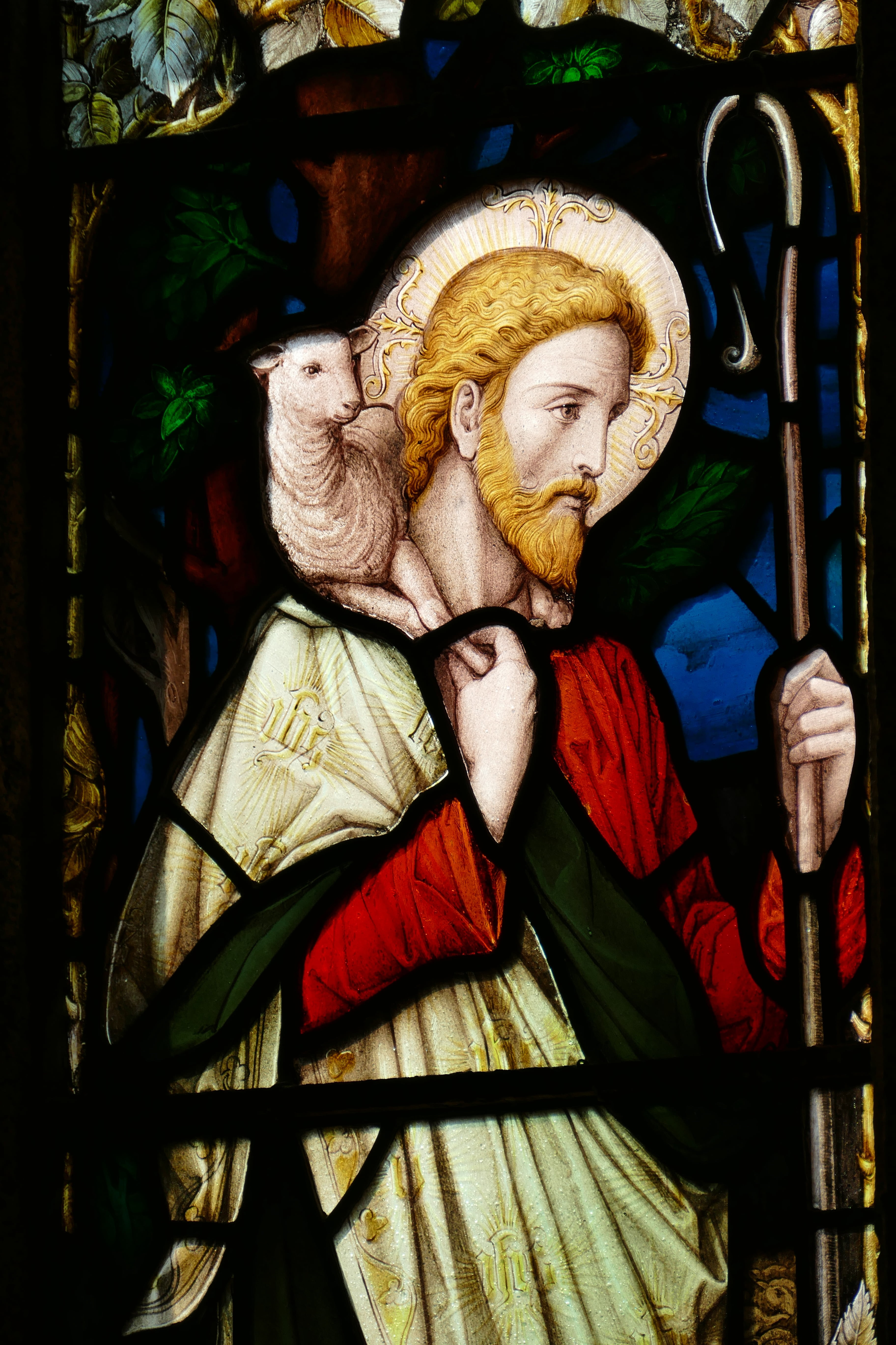 image, art and craft, craft, sculpture, stained glass, female likeness, painting, bear, church window, jesus, 5K, human representation, belief, male likeness, Phone HD Wallpaper