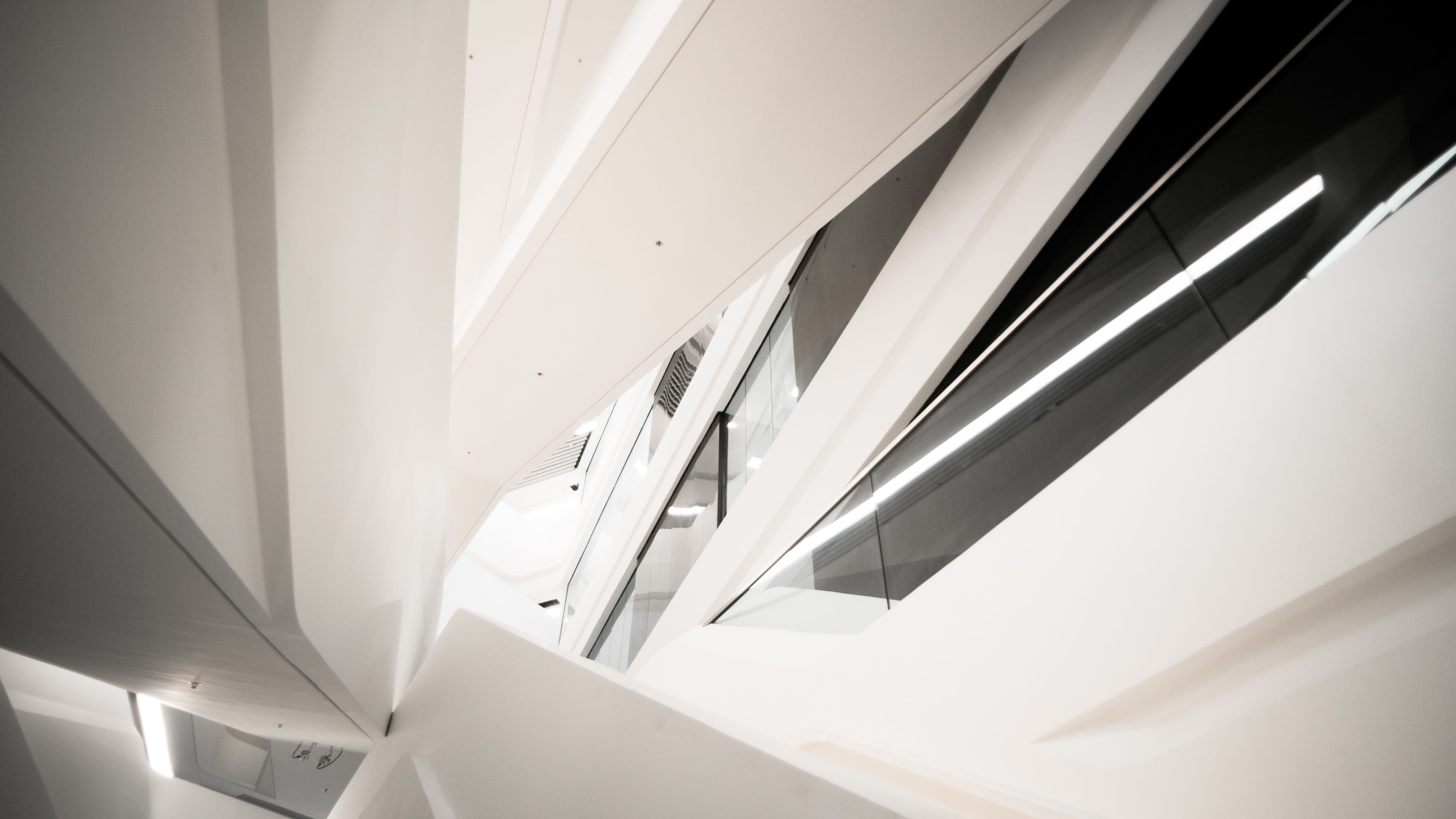 brightly lit, pattern, wall - building feature, modern, minimalist, staircase, street photography, close-up, building, corridor, minimal, steps and staircases, HD Wallpaper